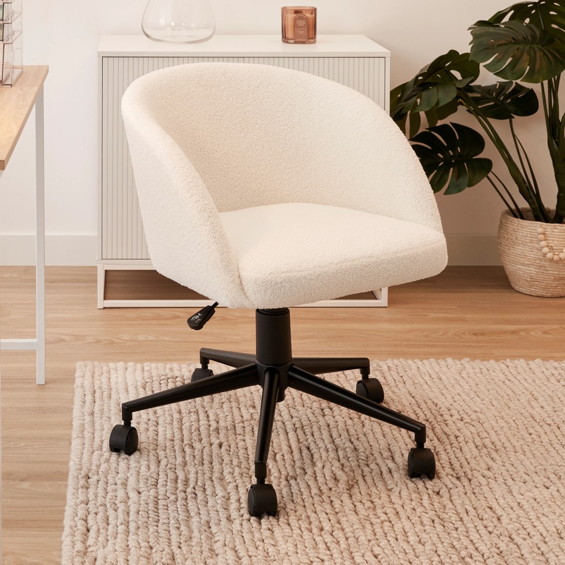 1 Boucle Home Office Chair, 1 of 8