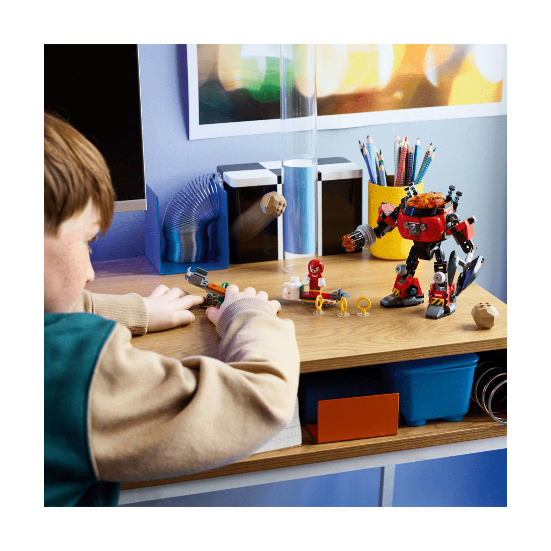 9 LEGO Sonic Knuckles vs. Dr. Eggman Egg Crusher Mech 77005, 9 of 10