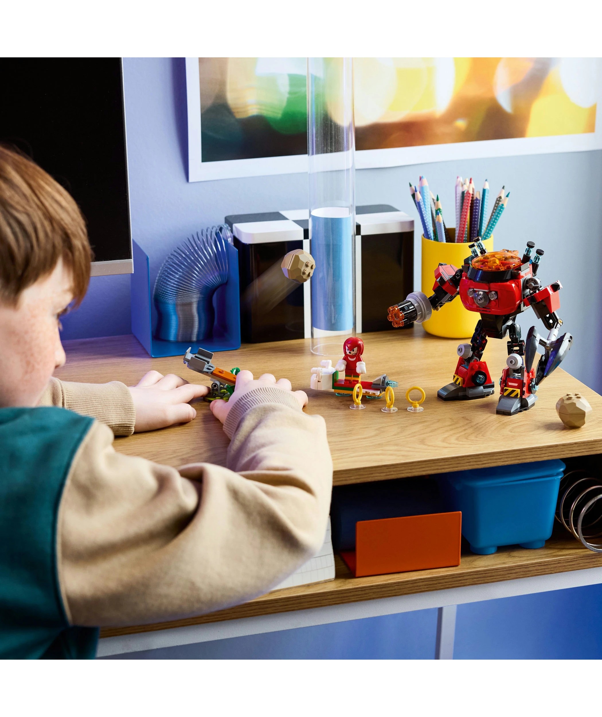 9 LEGO Sonic Knuckles vs. Dr. Eggman Egg Crusher Mech 77005, 9 of 10