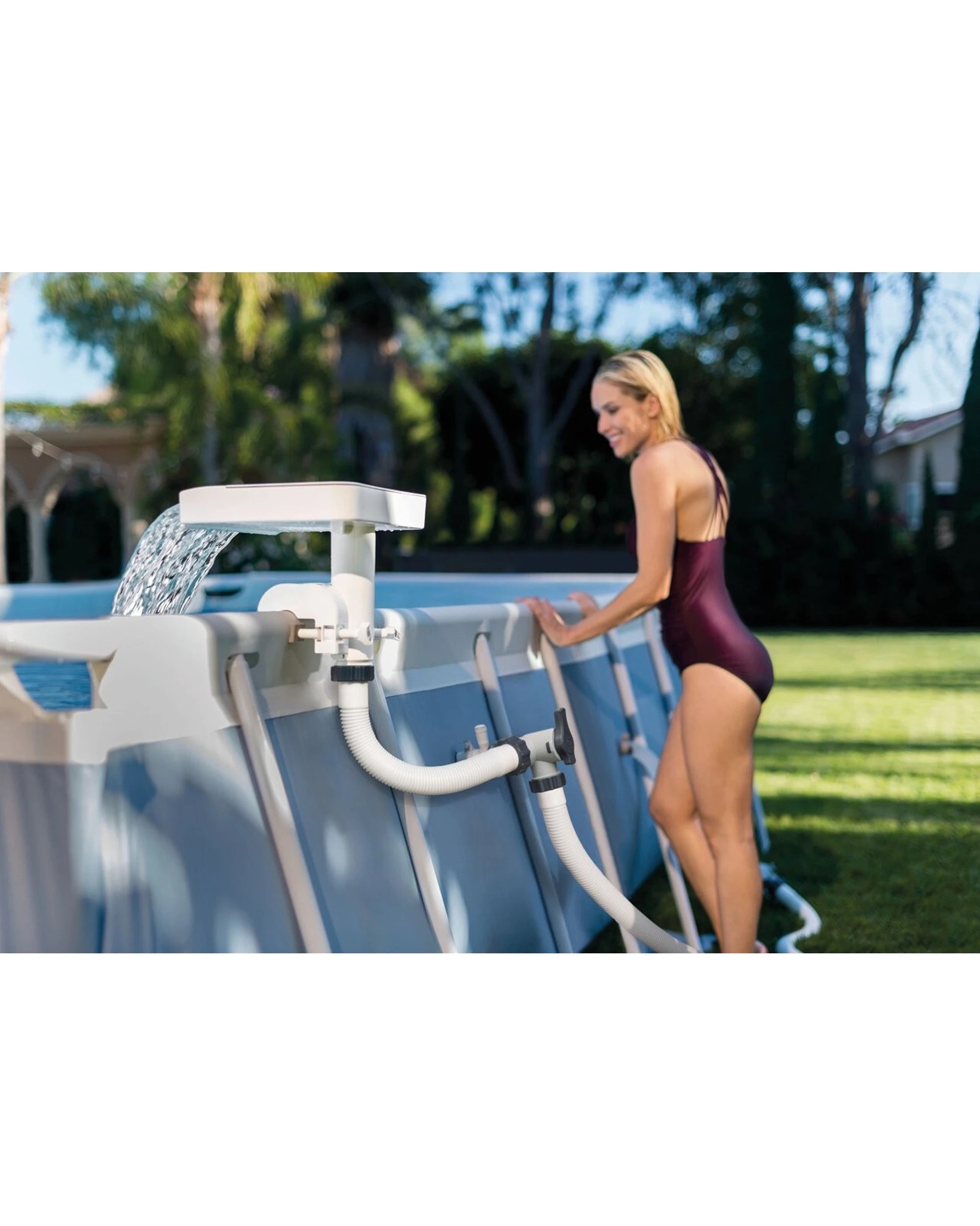 3 IntexColor Led Above Ground Waterfall Cascade - Beige, 3 of 8