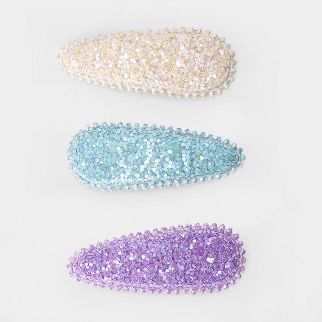 1 3 Pack Glitter Hair Clips, 1 of 3