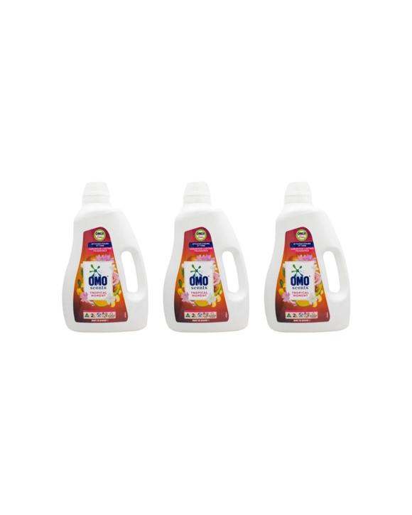Omo 3PK Omo Liquid Laundry Detergent Tropical Moment 2L Stain Remover Pack - White