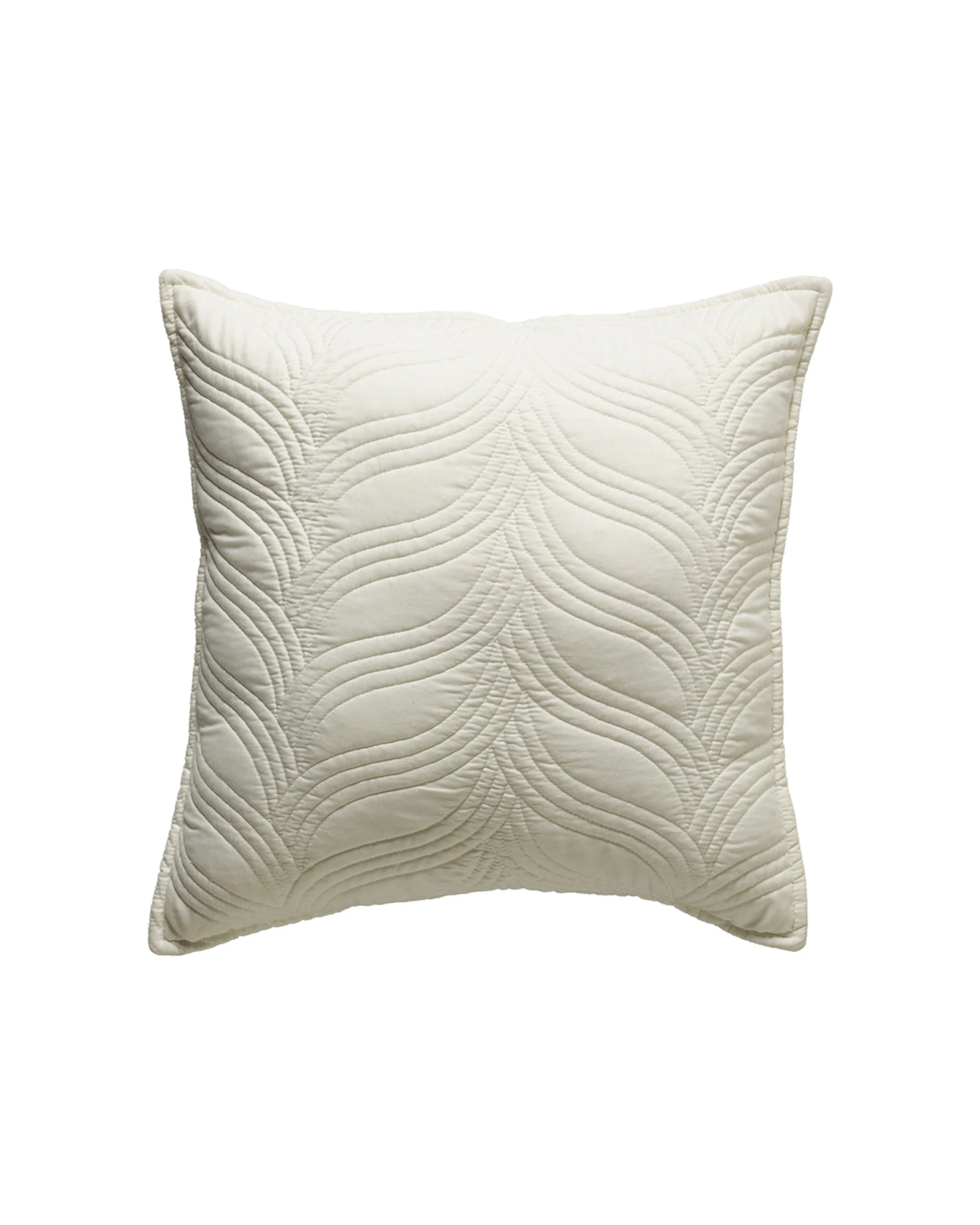 1 Bianca Kamala Square Cushion Polyester 43x43cm Cream - Natural, 1 of 1