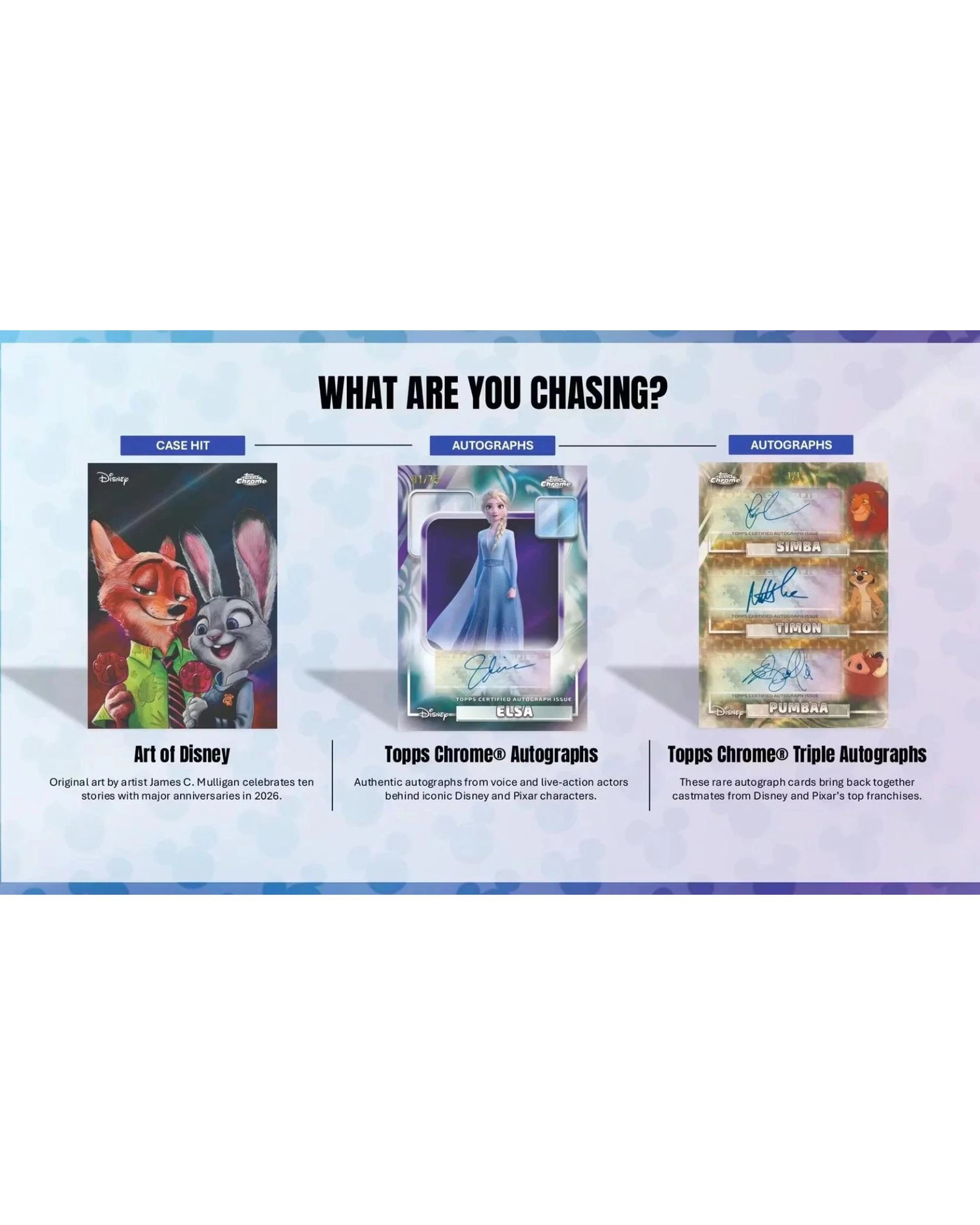 5 Topps 2026 Chrome Disney Blaster Box, 5 of 10