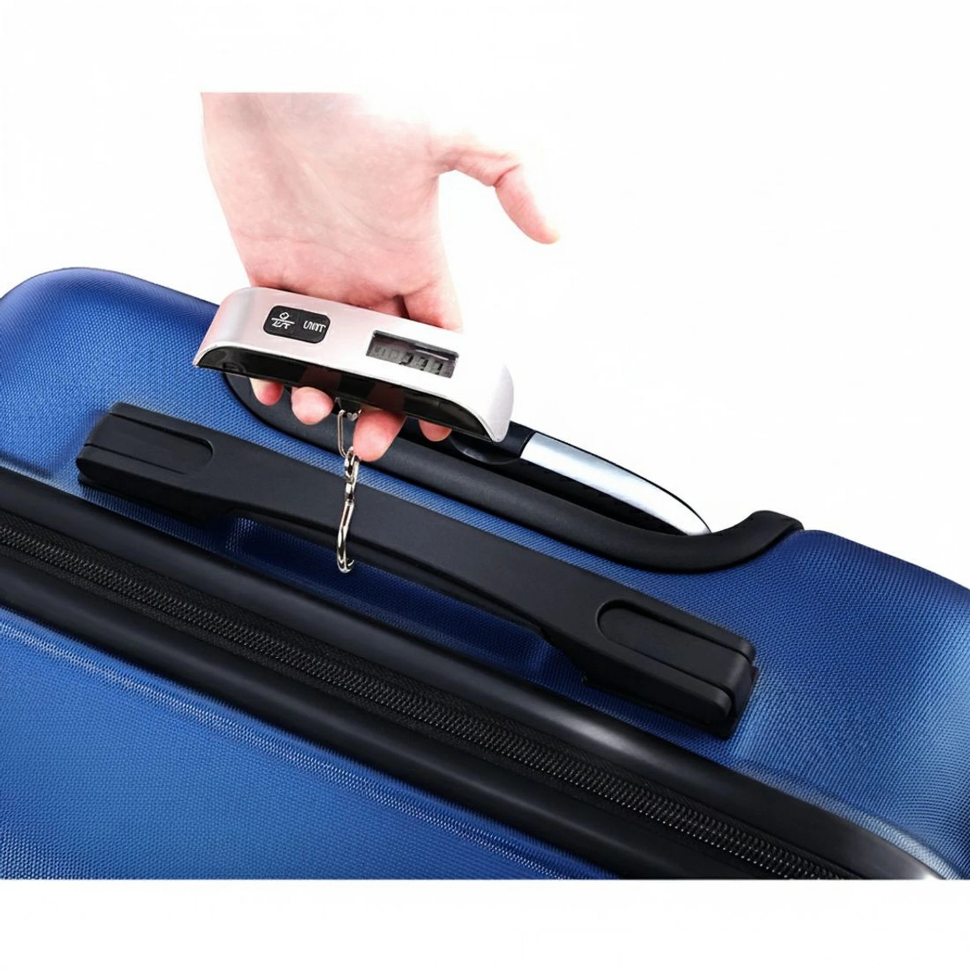 6 Wanderlite 2pc Luggage Trolley Travel Suitcase Set TSA Hard Case - Blue, 6 of 6