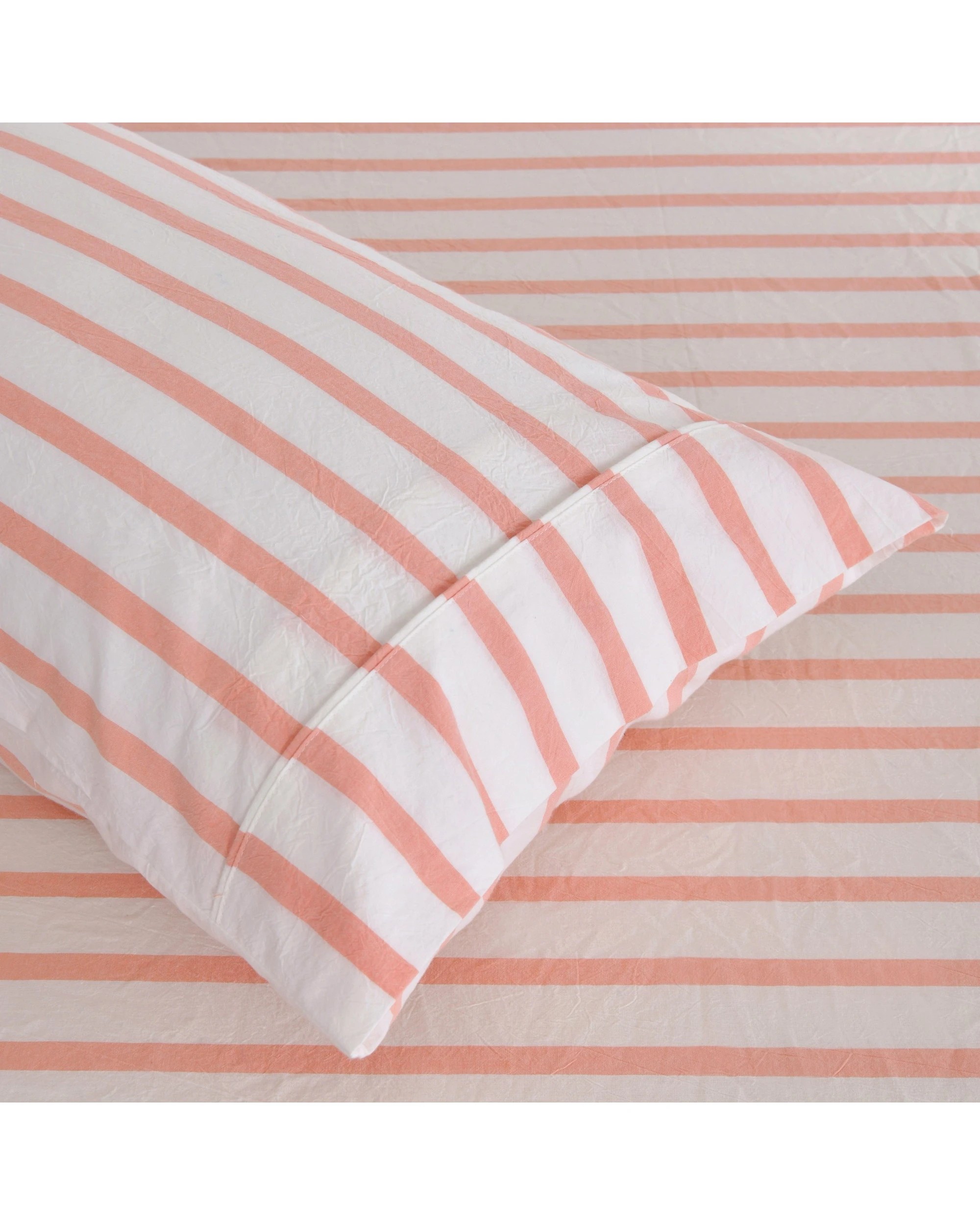 2 Dreamaker Baby Bask Washed Cotton Yarn Dyed Stripe Combo Set - COT Size - Coral, 2 of 7