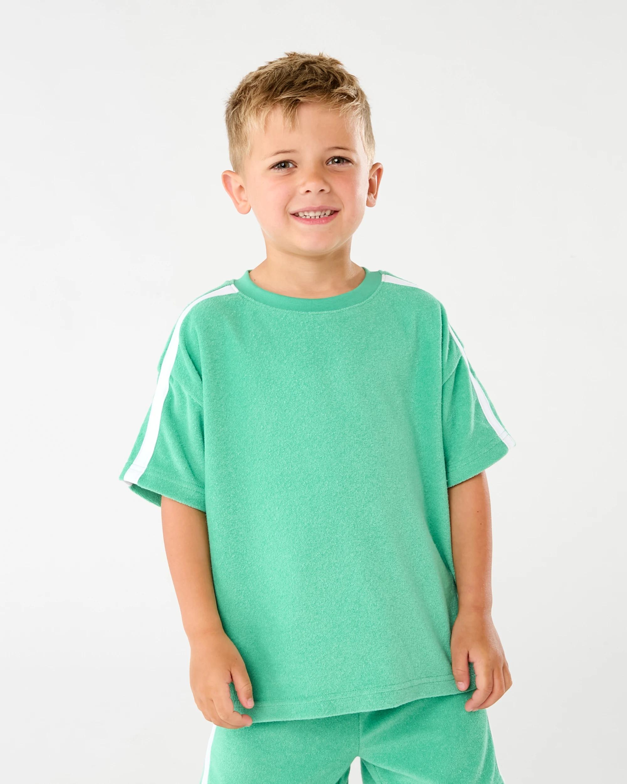 1 Terry Towelling T-shirt Grn Spruce, 1 of 6