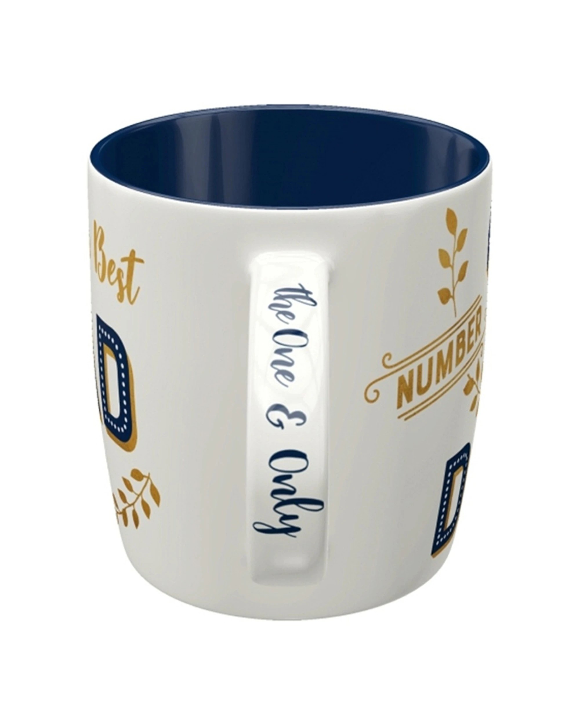 4 Nostalgic-Art 4PK Ceramic Mug 330ml Retro Design - Number 1 Dad - White, 4 of 5