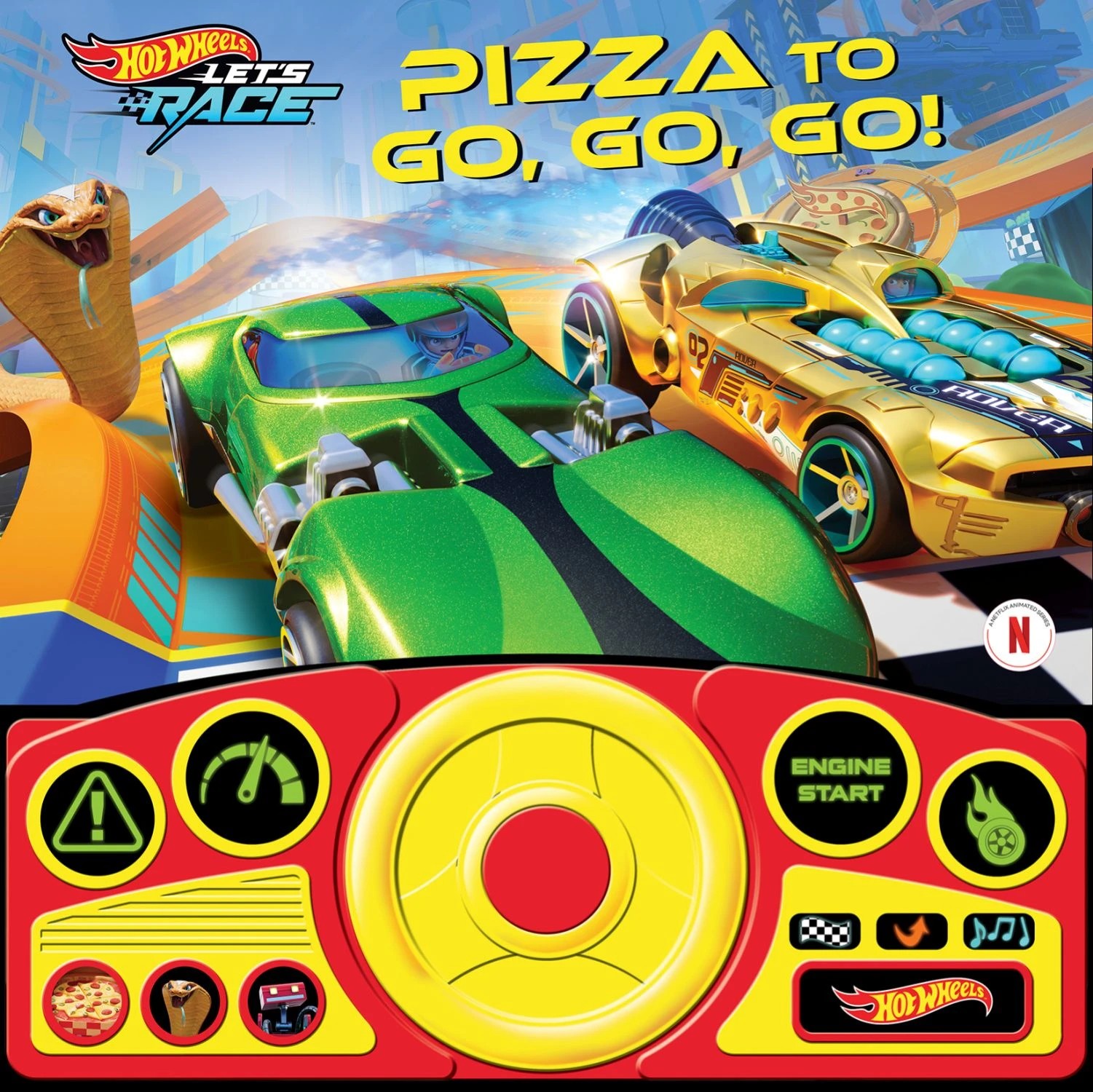 2 Hot Wheels Let's Race: Pizza to Go, Go, Go! - Sound Book, 2 of 5