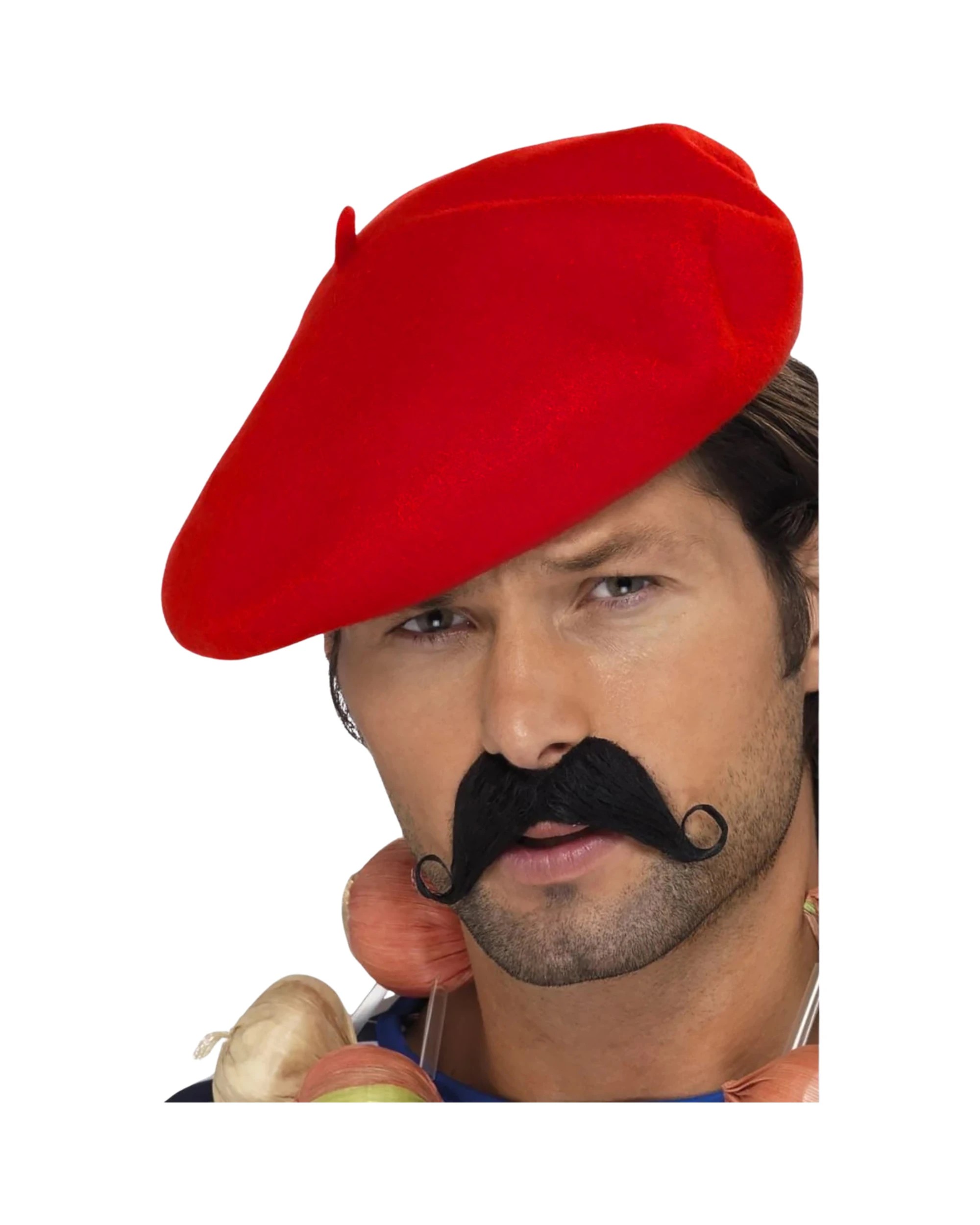 2 Partyrama Adult Red French Beret - Red, 2 of 4