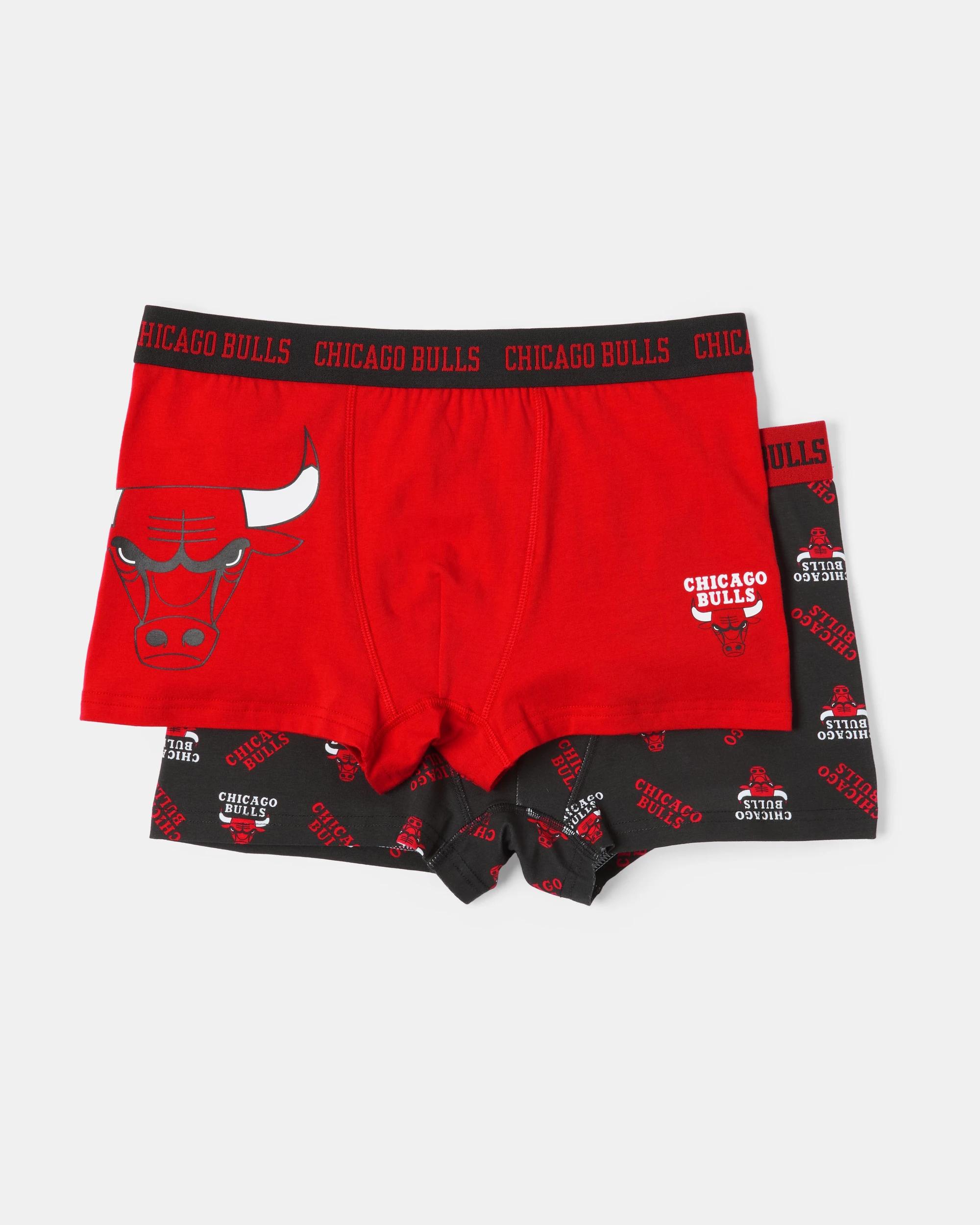 1 2 Pack Official NBA Adult Trunks Bulls, 1 of 10
