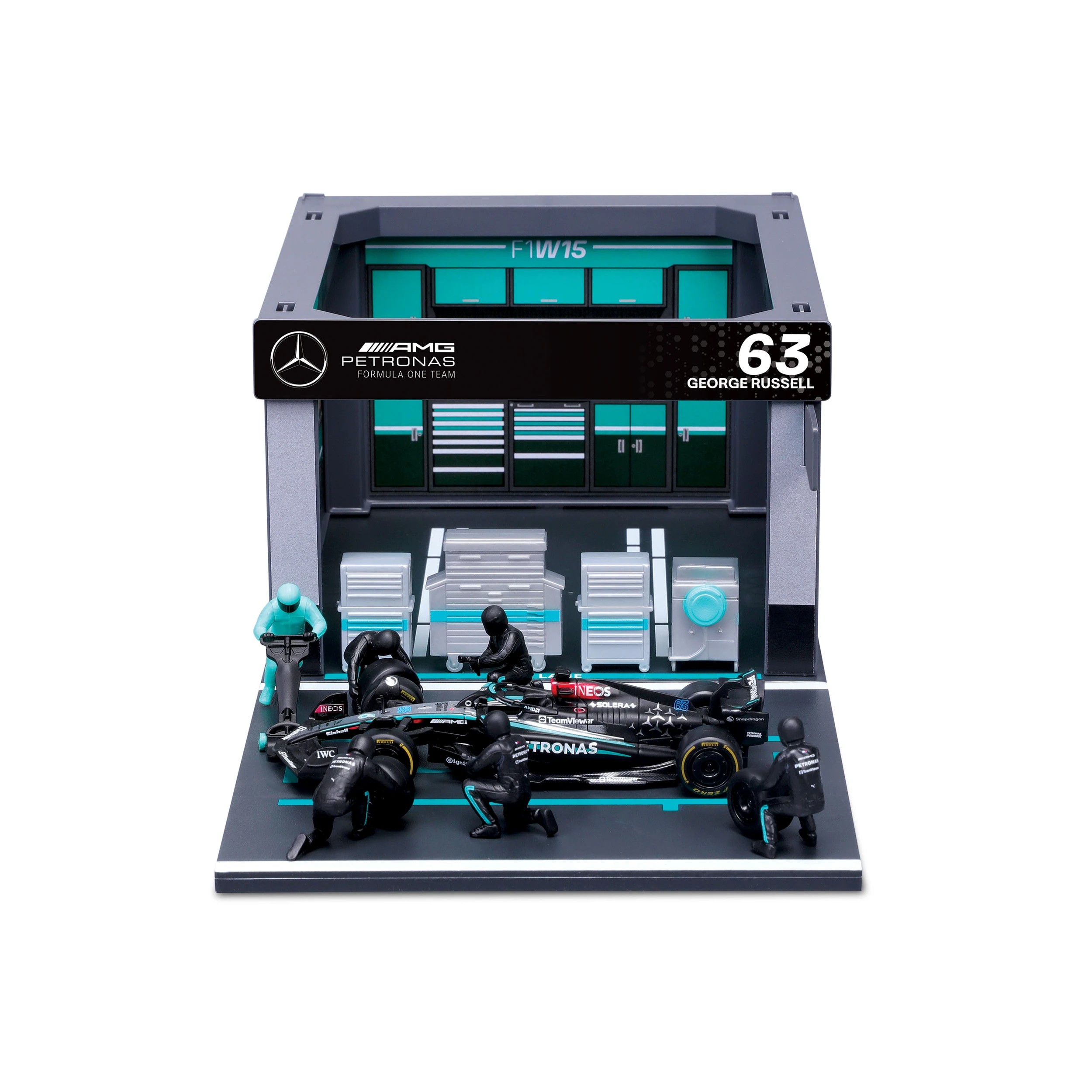 4 Bburago 1:43 F1 Pit Pass - Assorted, 4 of 9