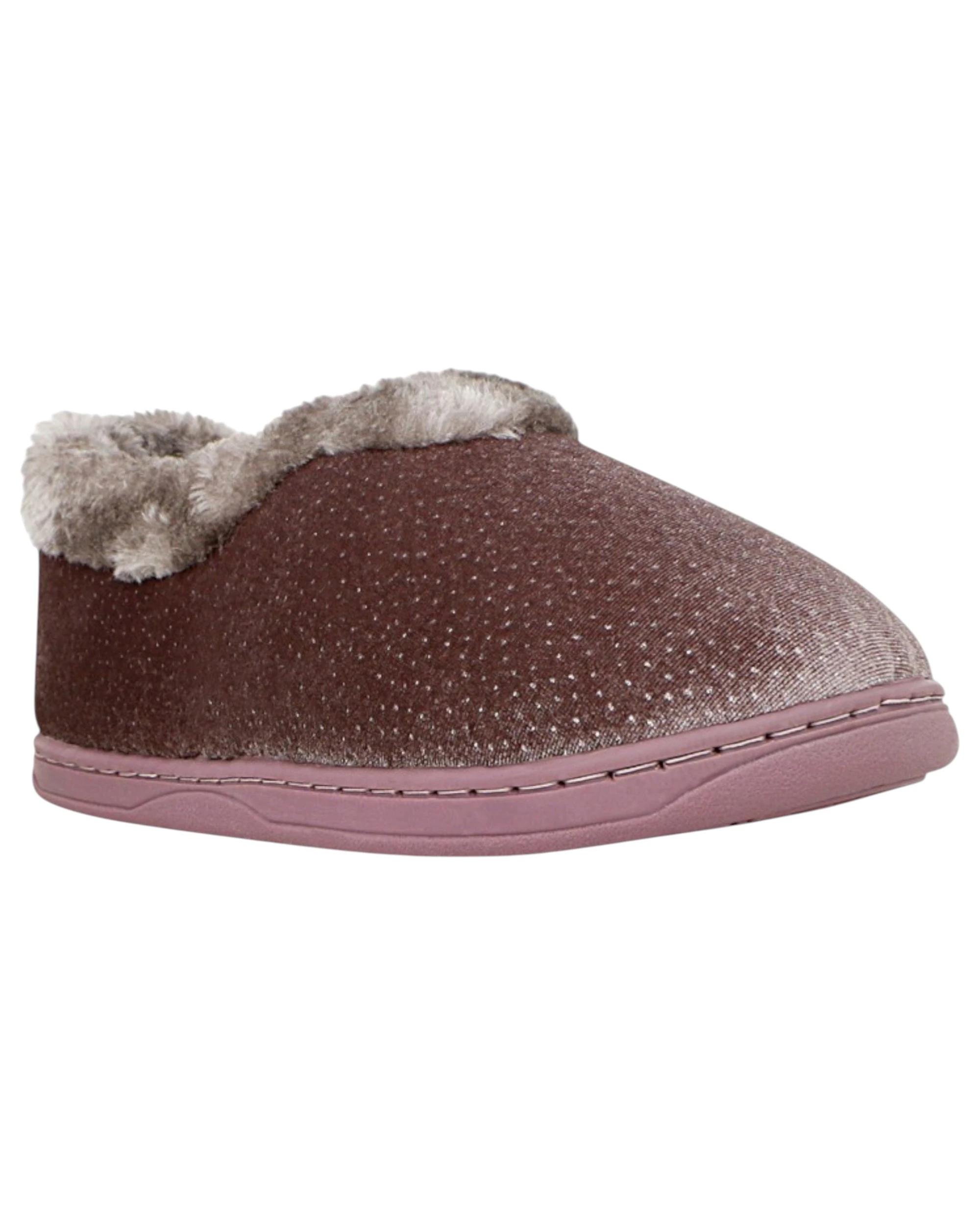 2 Grosby Womens Invisible Brionie Mushroom Indoor Fluffy Slippers MUSHROOM, 2 of 3
