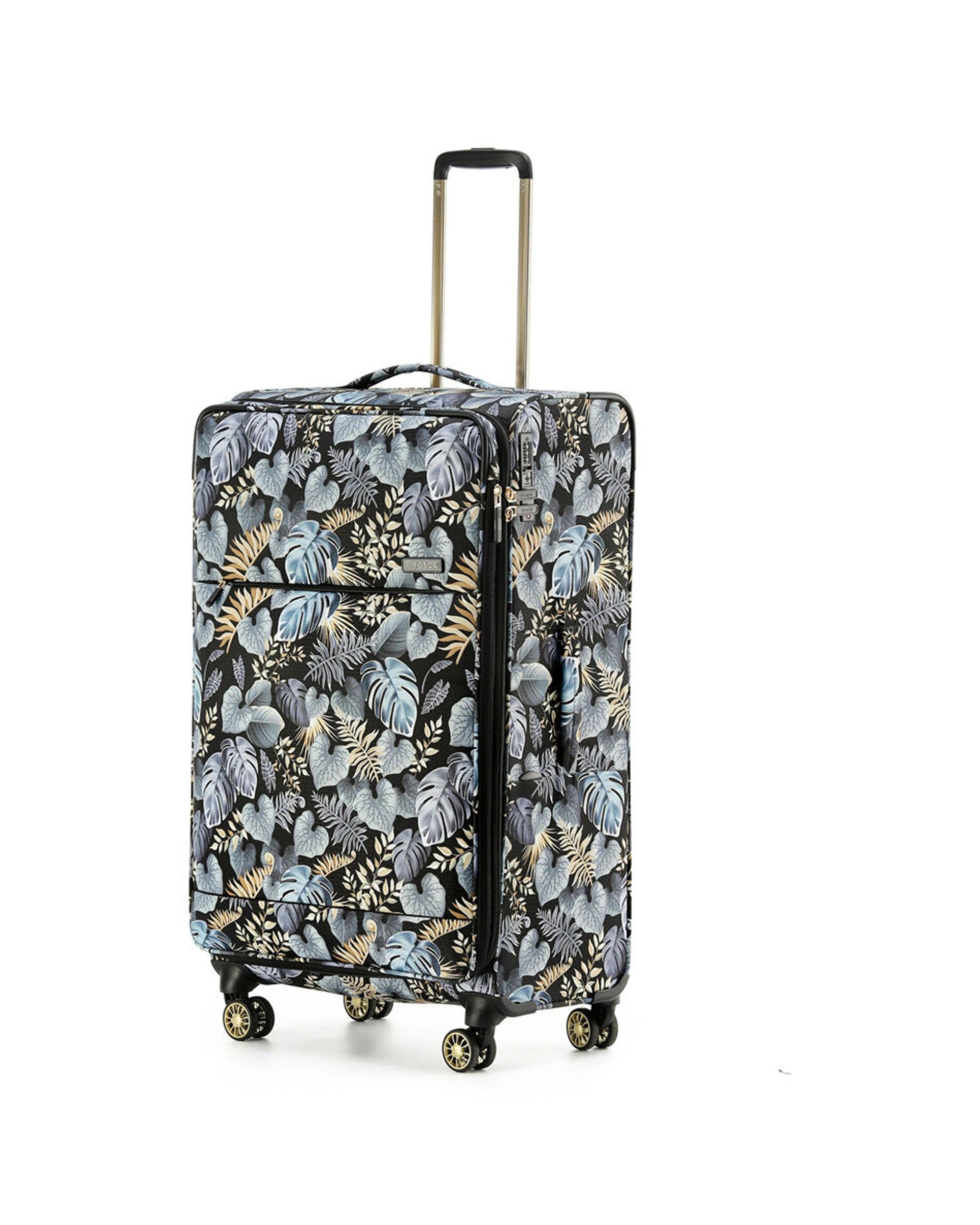 2 Tosca Golden Palm 120L Checked Luggage Suitcase Large - Pattern, 2 of 4