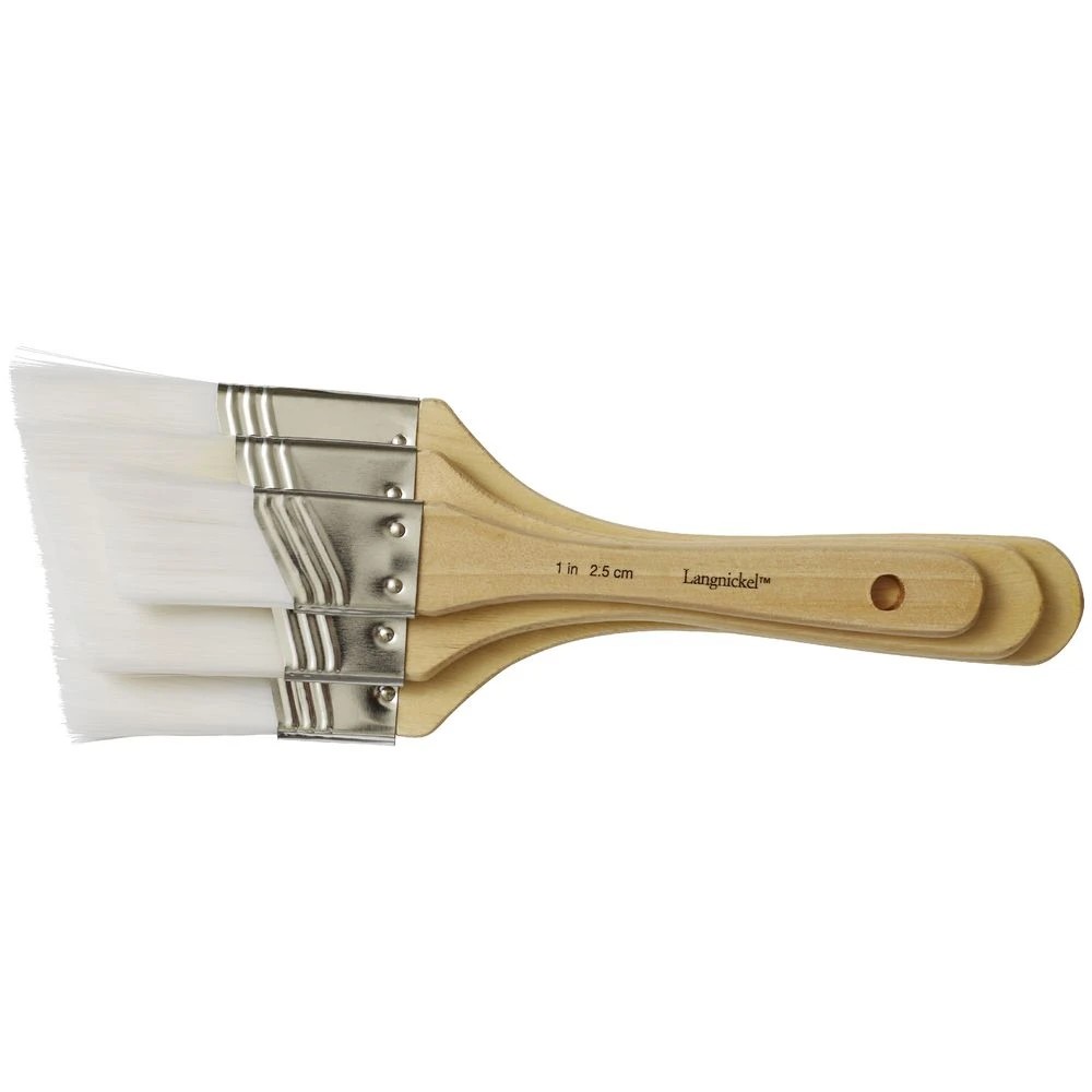 4 Royal & Langnickel Angular Brush Set 3 Pieces White, 4 of 4