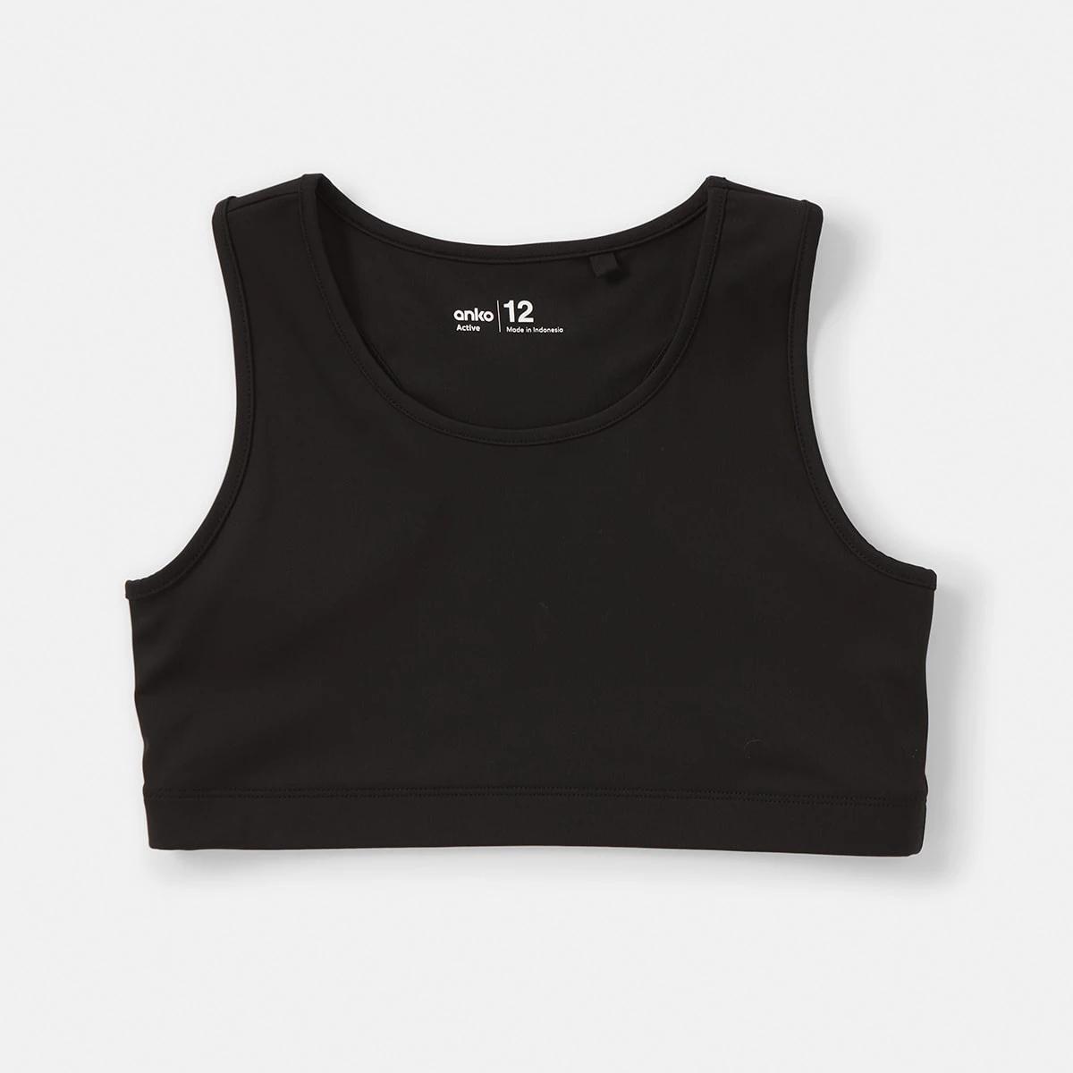 8 Active Kids Crop Top BLACK, 8 of 9