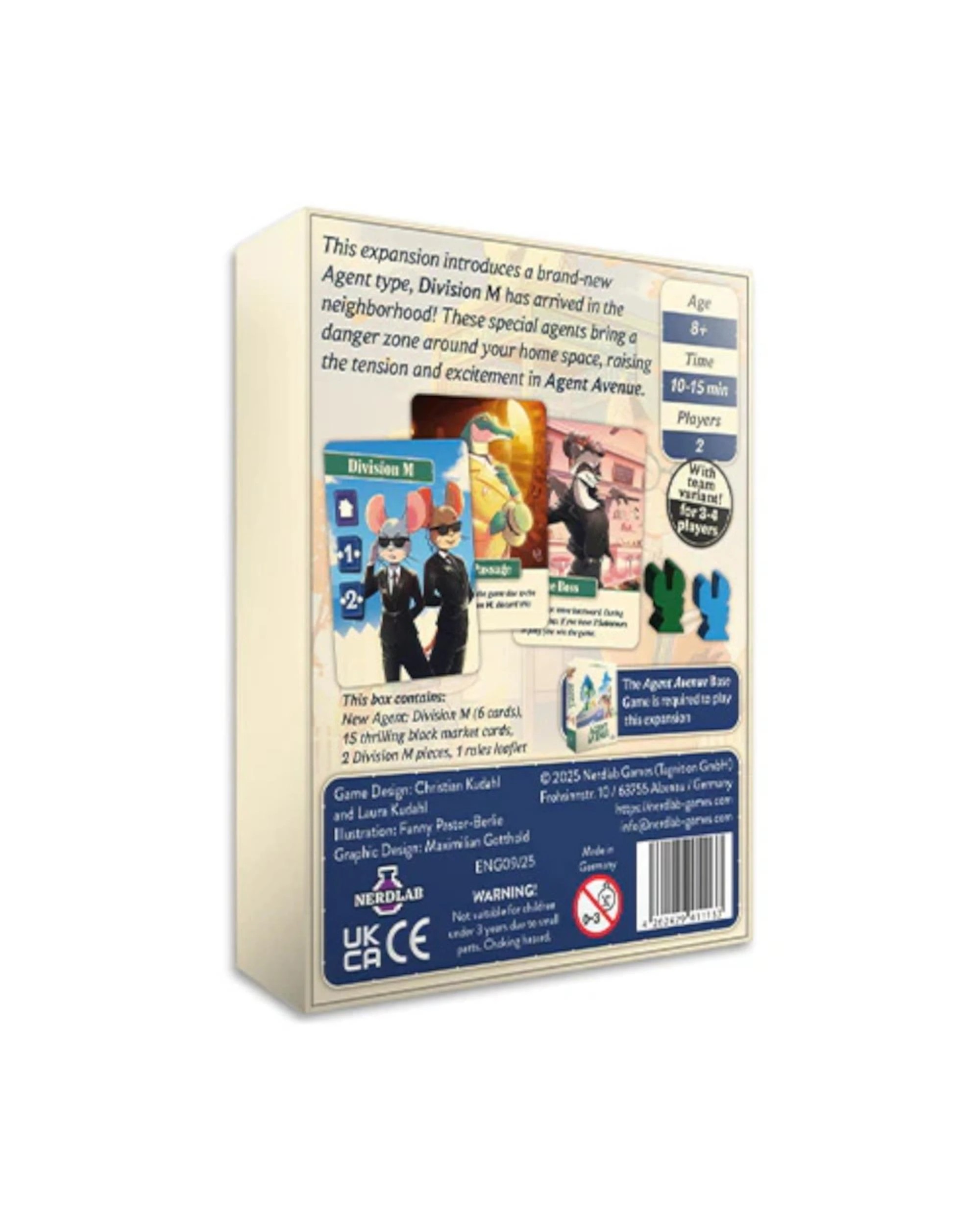 2 Agent Avenue Division M Card Game Expansion, 2 of 2