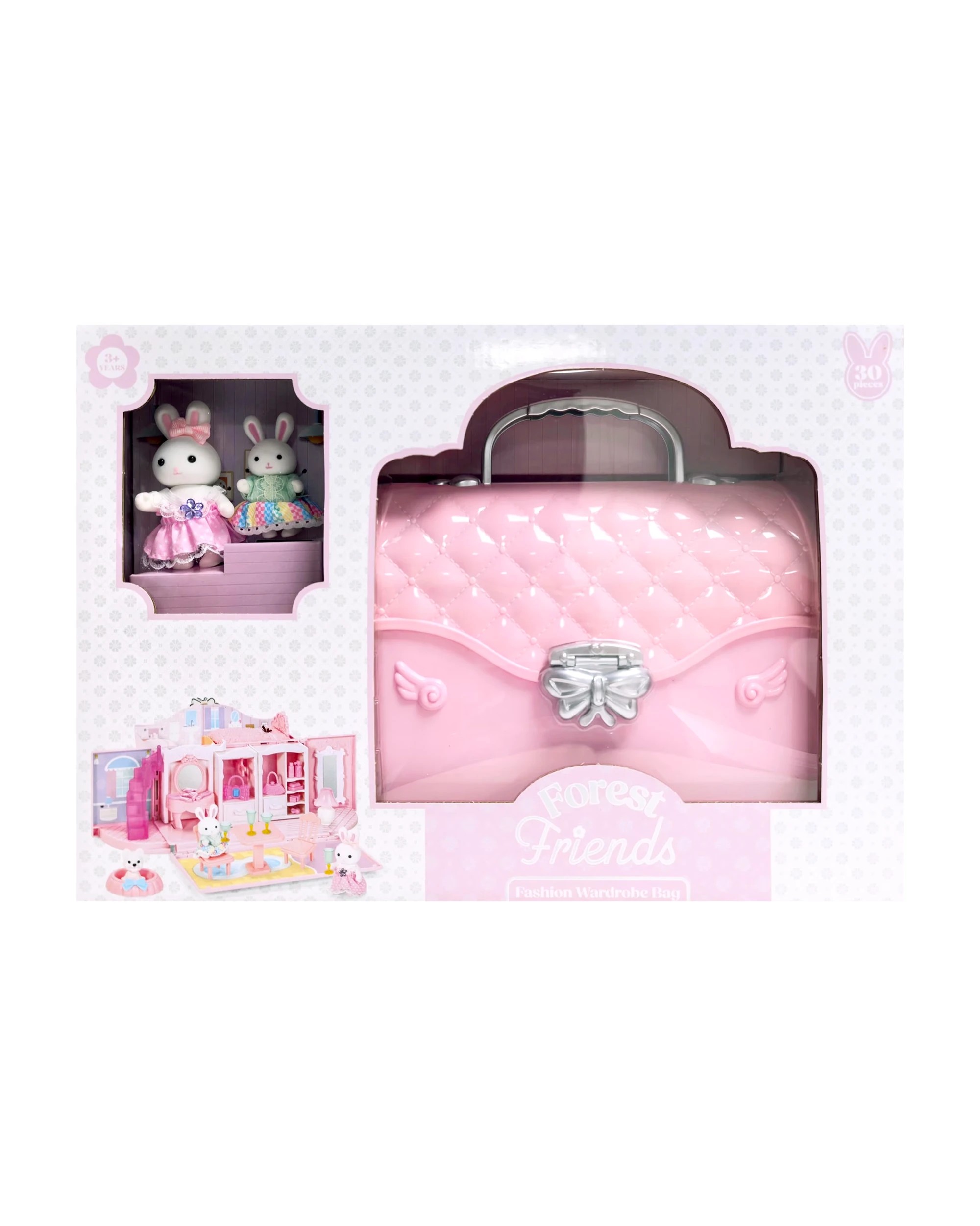 1 30 Pack Forest Friends Fashion Wardrobe Bag Set, 1 of 4