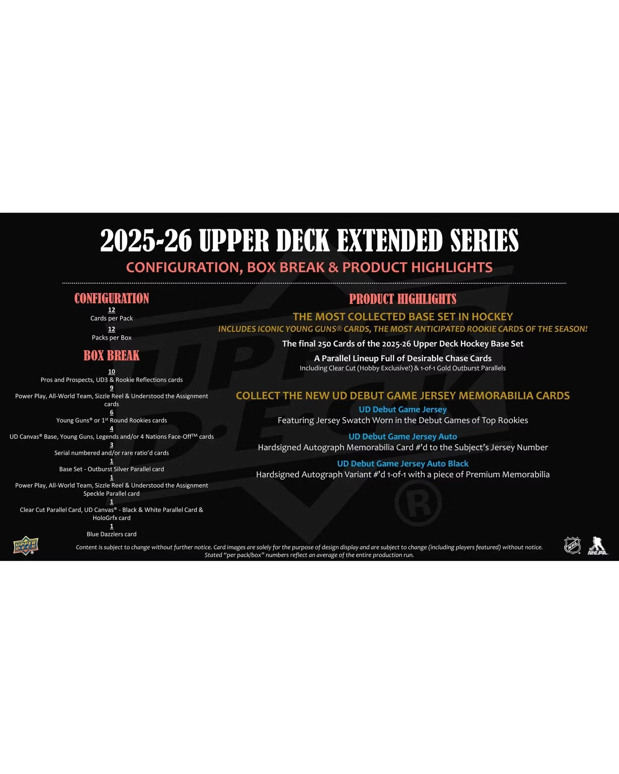 4 Upper Deck 2025/2026 NHL Extended Series Hockey Hobby Box, 4 of 9