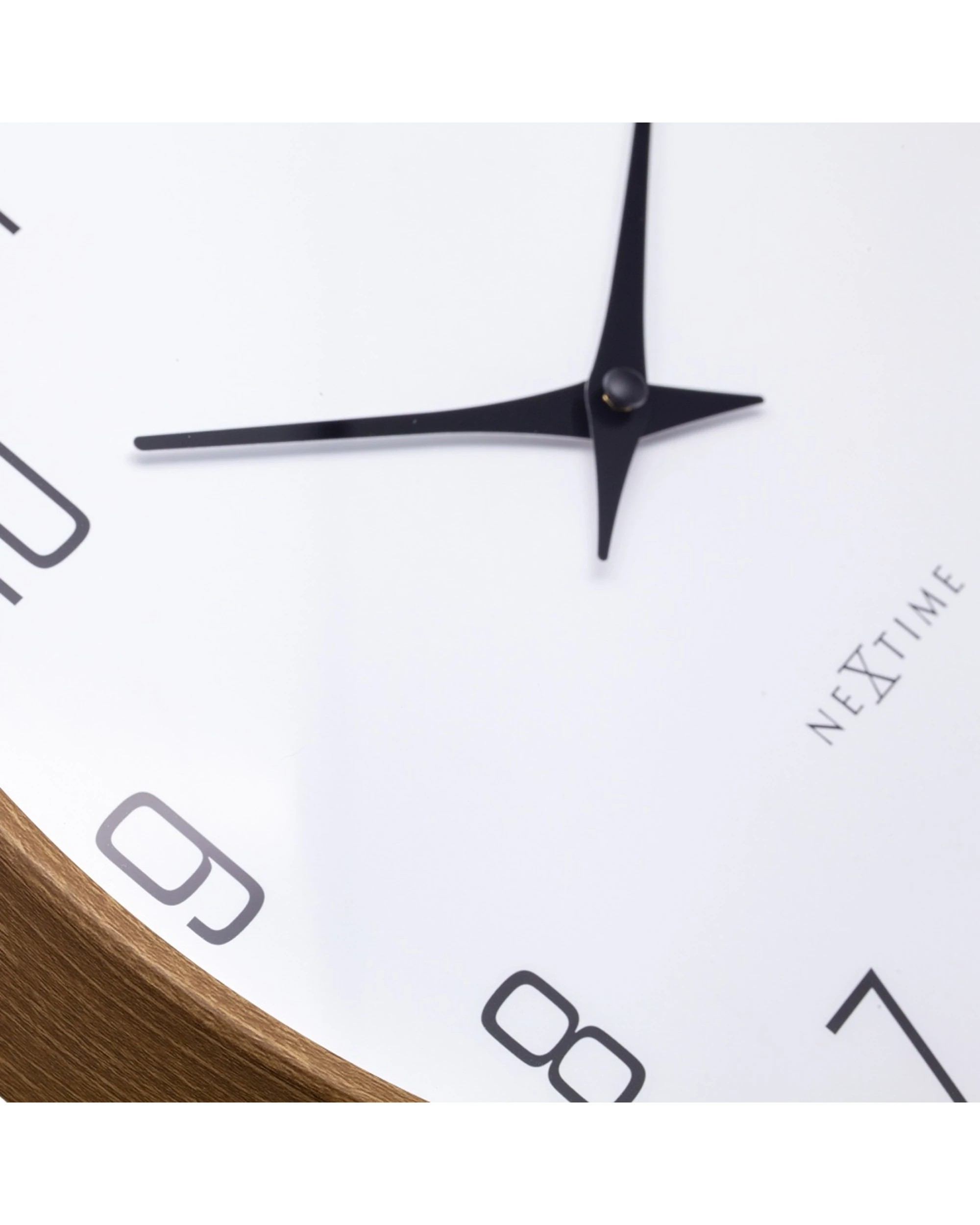 5 NeXtime Lyra Wall Clock Silent Analogue Modern Minimalist Style 30cm - White, 5 of 5