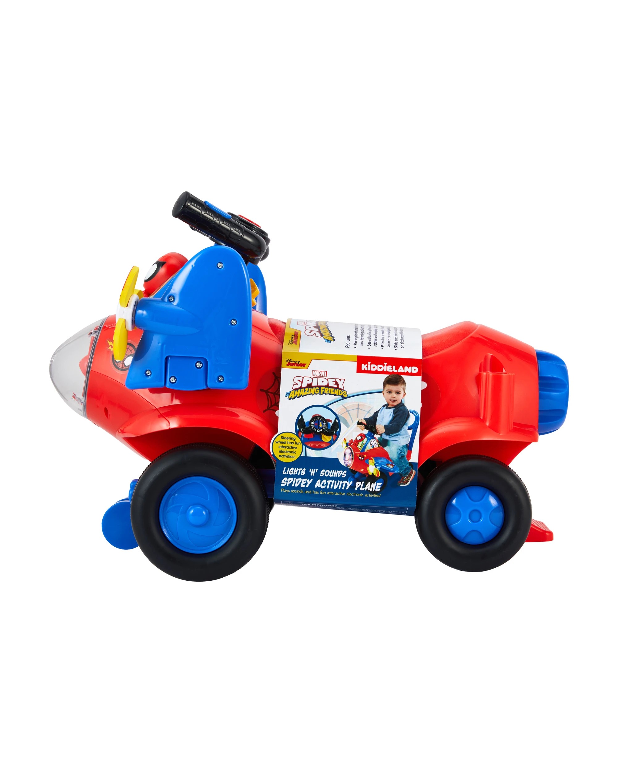 1 Disney Junior Spidey and Amazing Friends Lights ‘n’ Sounds Activity Plane, 1 of 9