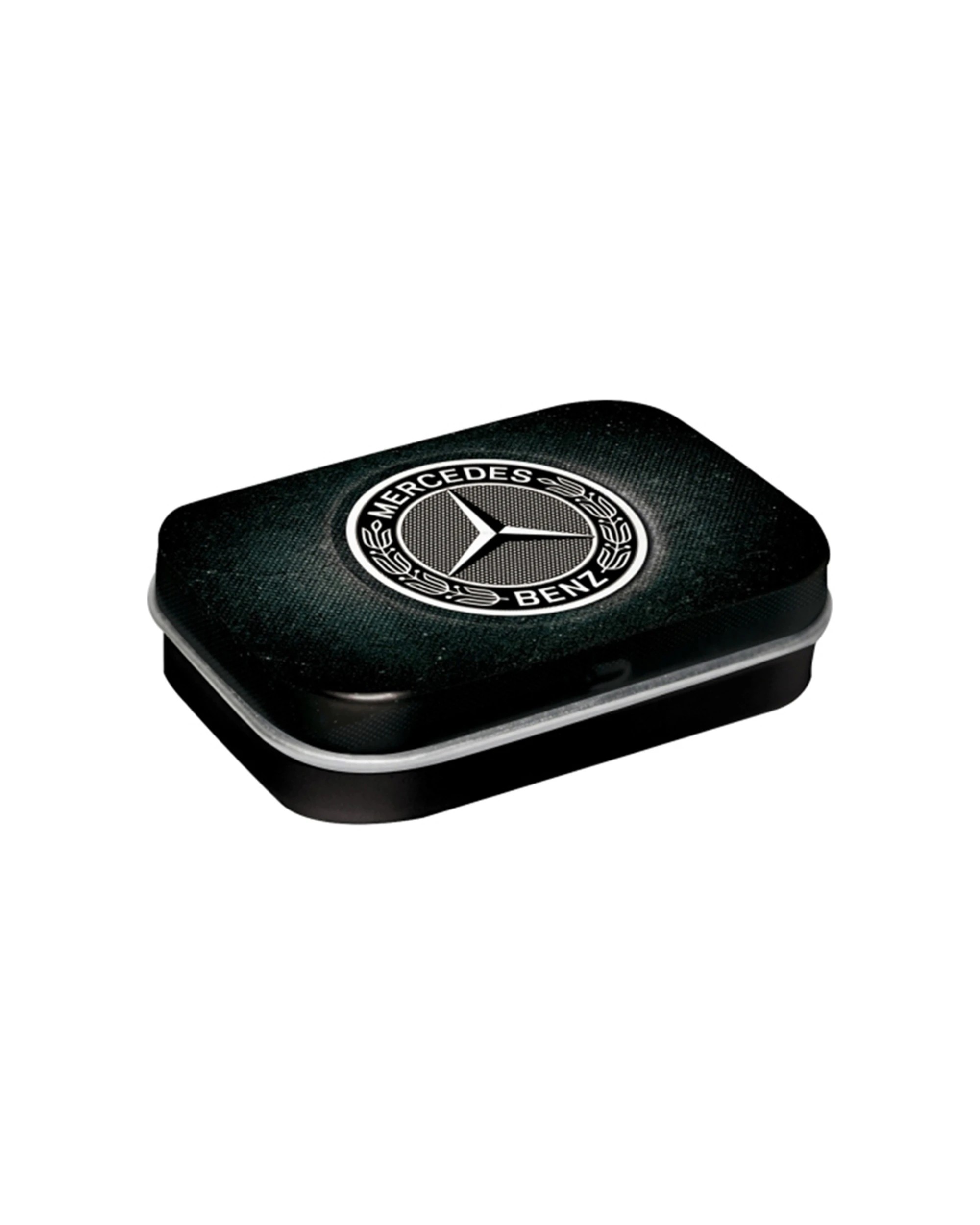 2 Nostalgic-Art 4PK Pocket Box with Mints - Mercedes-Benz Logo Black - Black, 2 of 2