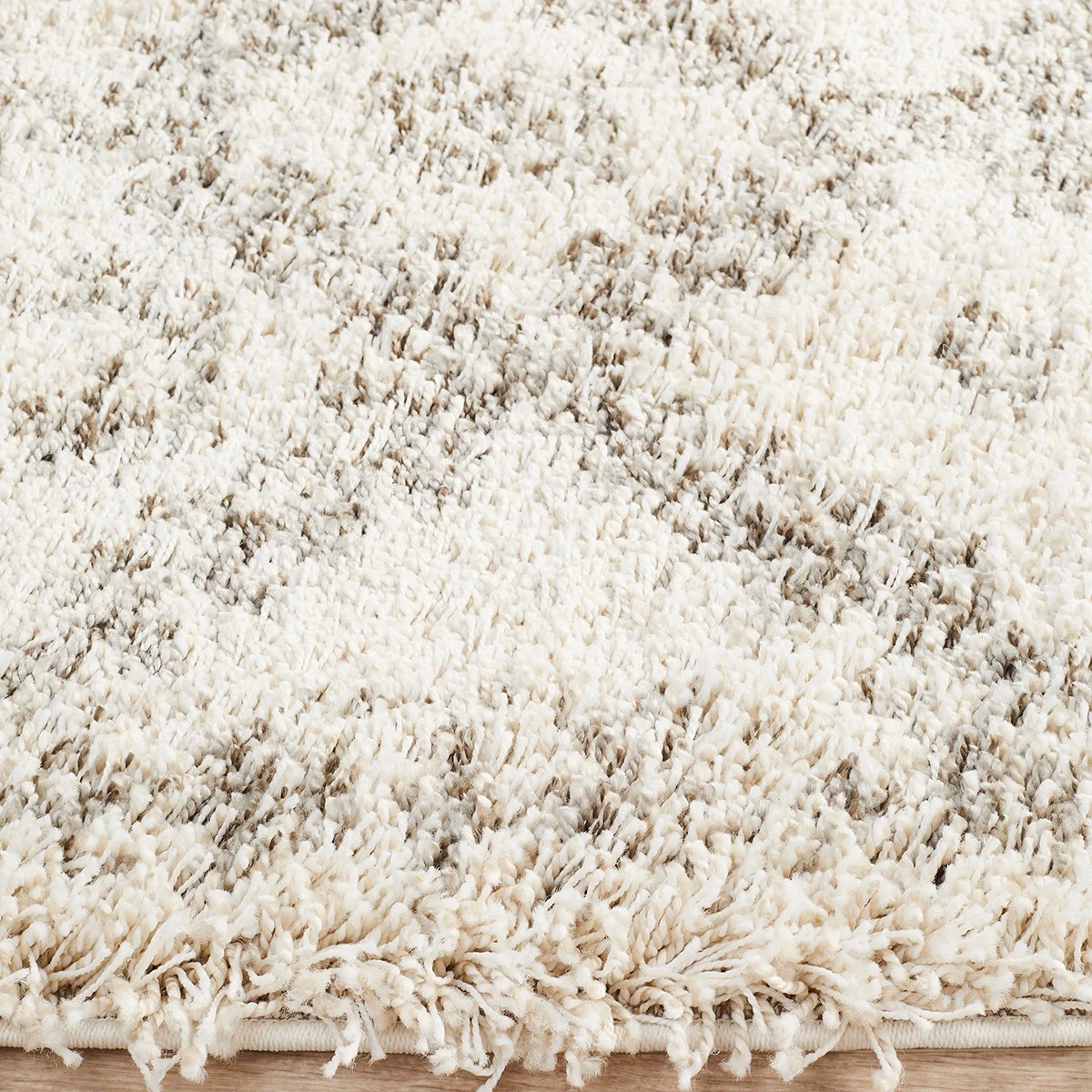 4 Common Ground Rugs Amber 33 400x80cm - Large Shag Rug - Beige, 4 of 7