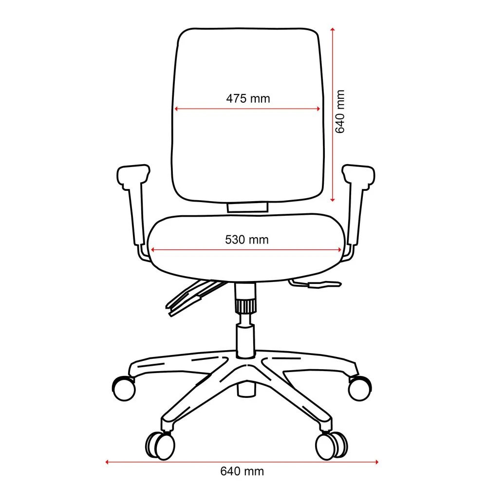 8 Buro Tidal Mid Back Fabric Chair with Arms Black Ergonomic Chairs and Desk Chairs, 8 of 10