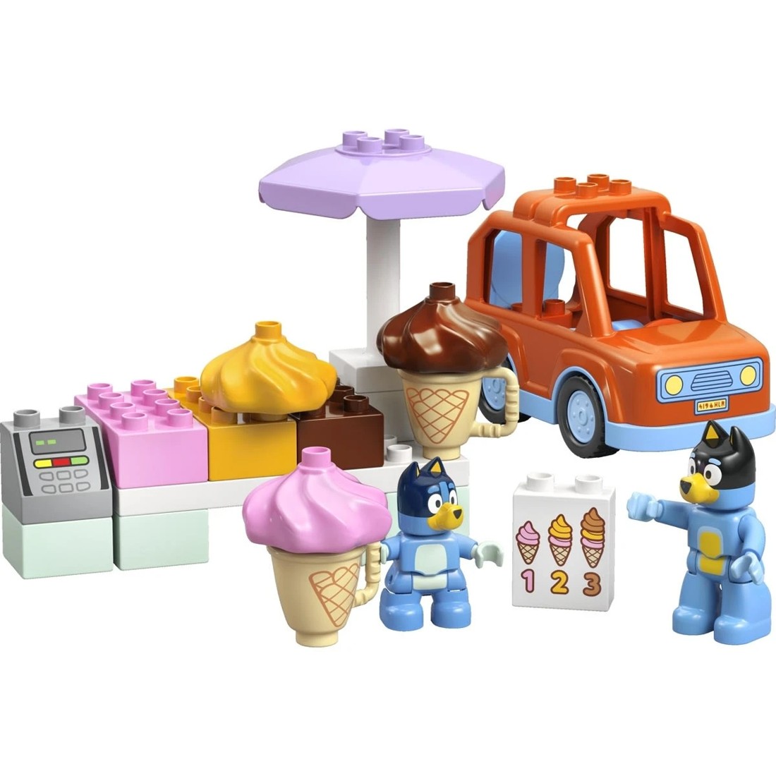 3 LEGO DUPLO Bluey Ice Cream Trip with Bluey 10458, 3 of 10