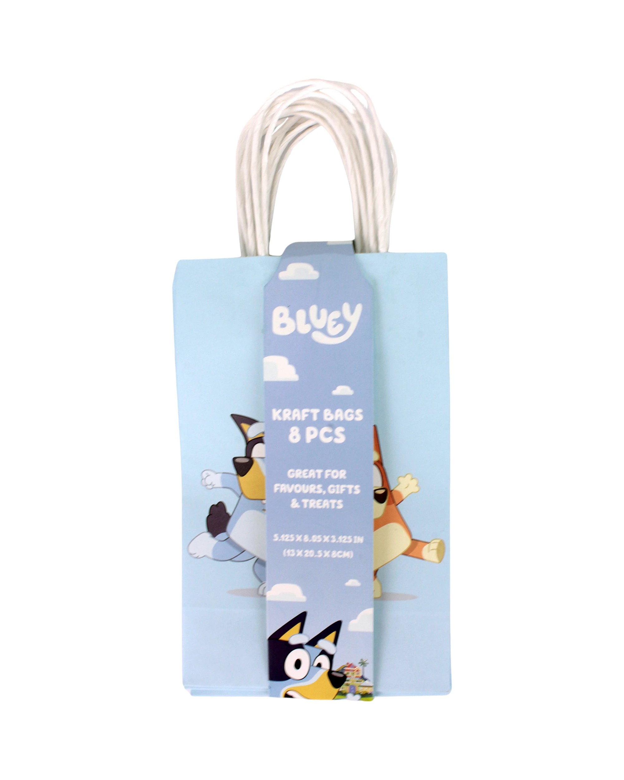 3 Anagram Bluey Paper Gift Bags Pack of 8 - Blue, 3 of 4