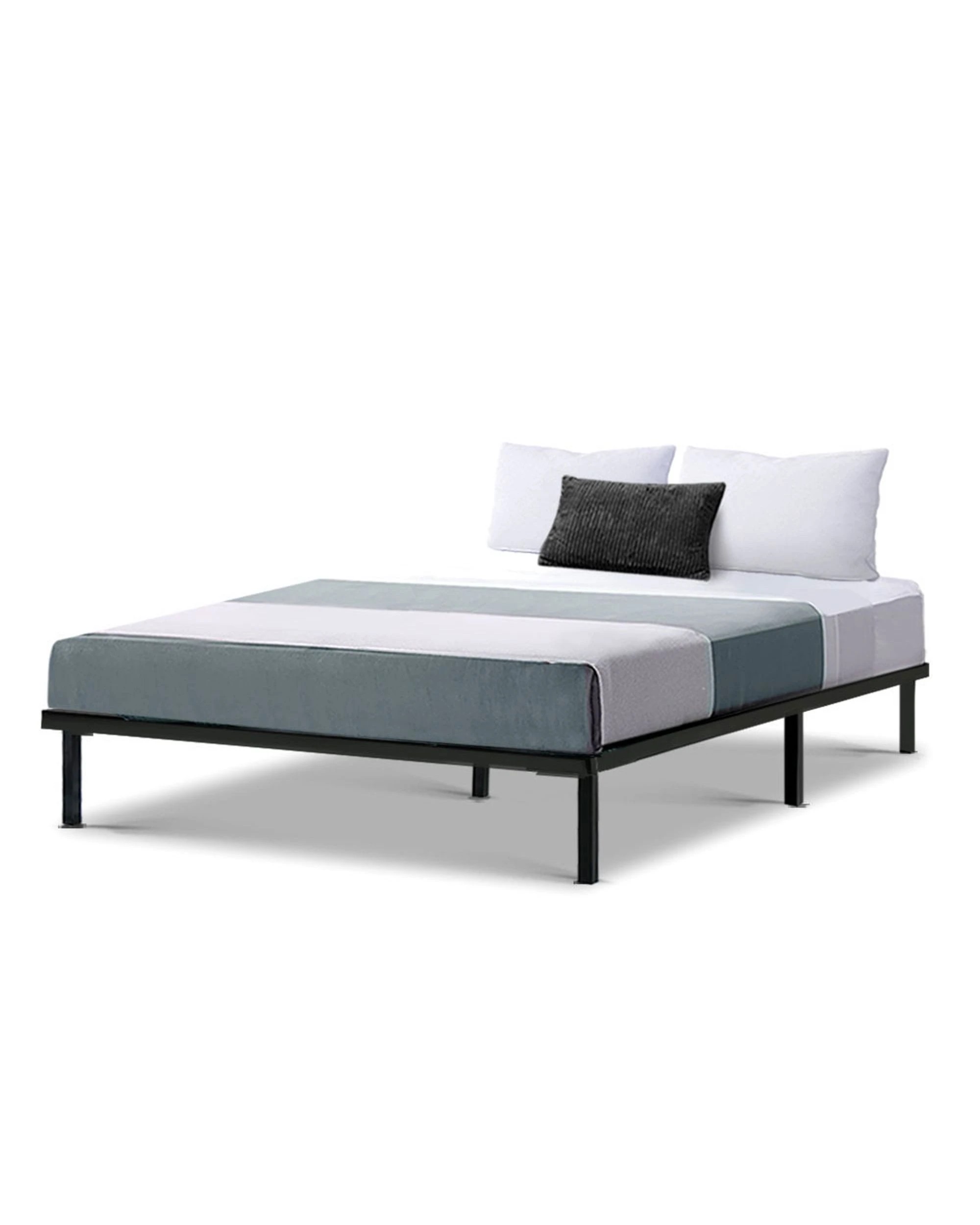 3 Artiss Bed Frame Double Size Metal Frame Ted
 - Black, 3 of 3