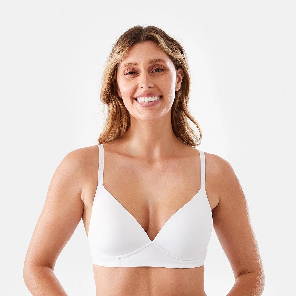 4 3 Pack Wirefree Smooth T-shirt Bra SOFT SAND BEIGE, WHITE, BLACK, 4 of 10