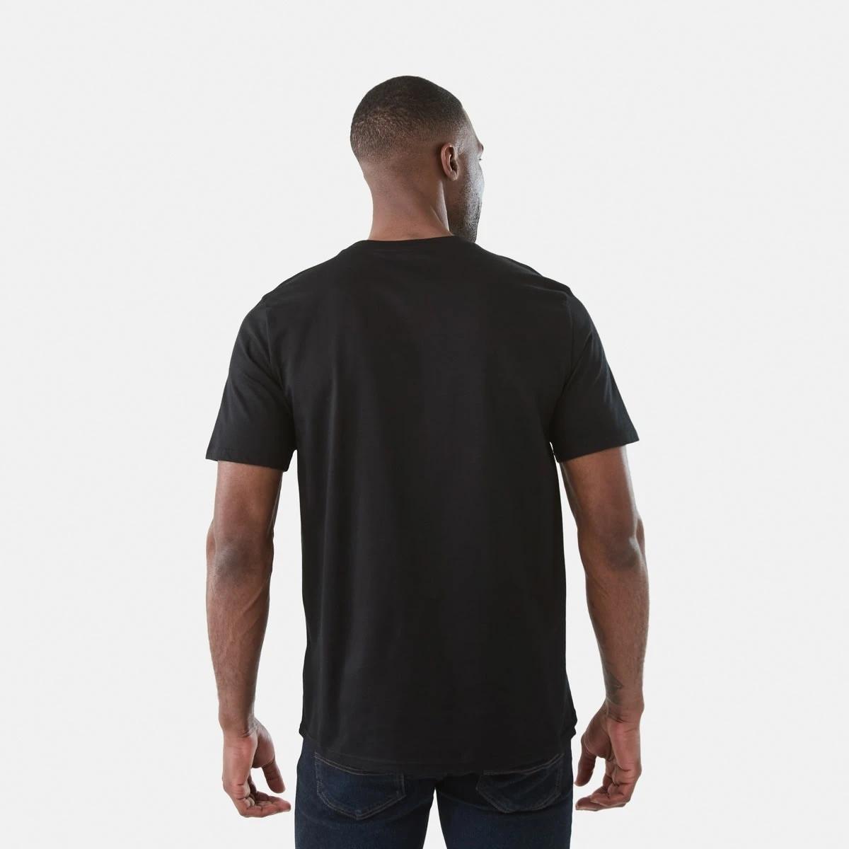 3 Australian Grown Cotton Crew Neck T-shirt Black, 3 of 5