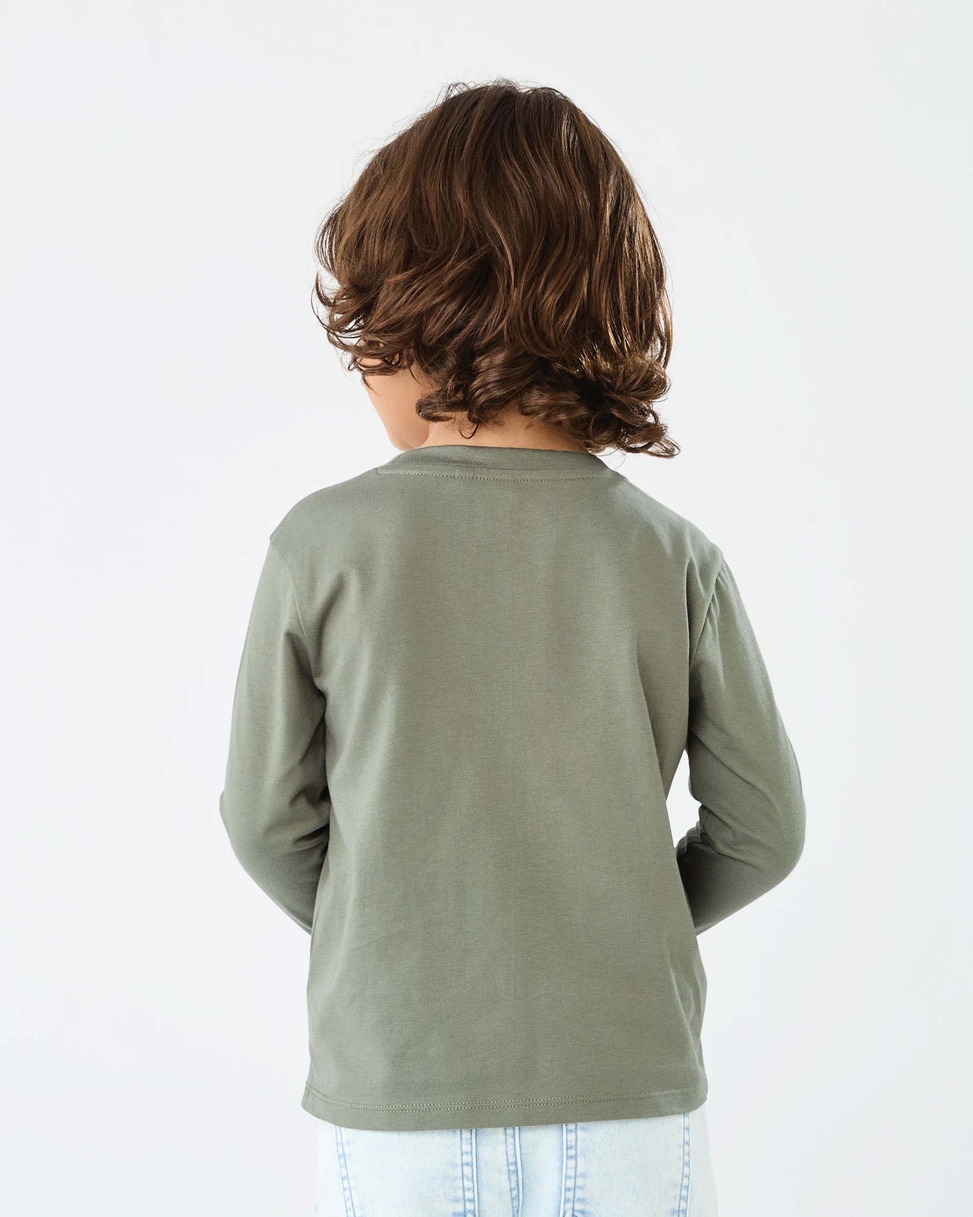 5 Long Sleeve Print T-shirt Grn Dog, 5 of 5