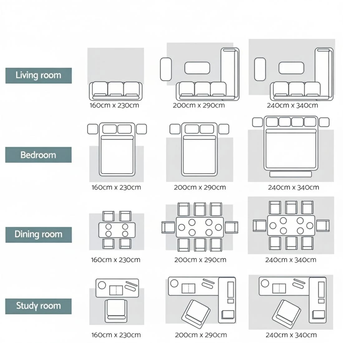 9 Artiss Washable Floor Rug 240X340cm Large Area Rug Modern Living Room - Beige, 9 of 9