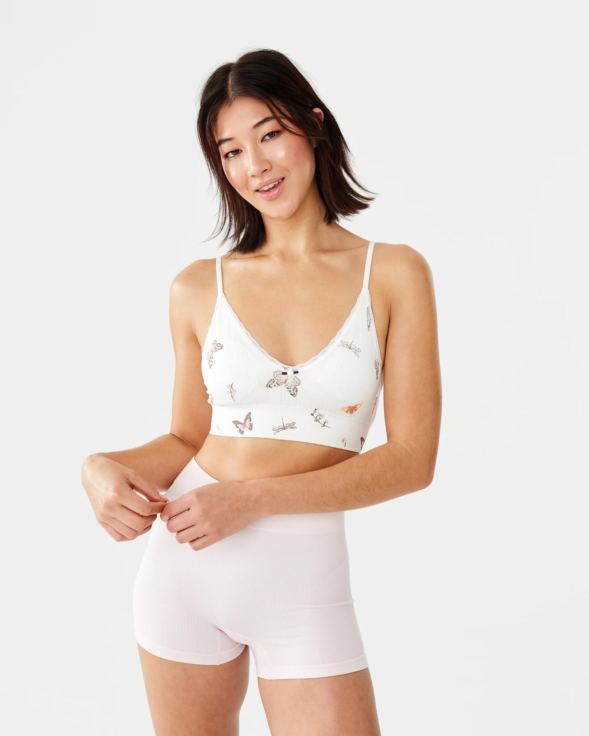 9 3 Pack Seamfree Rib Boyshorts Butterfly, 9 of 10