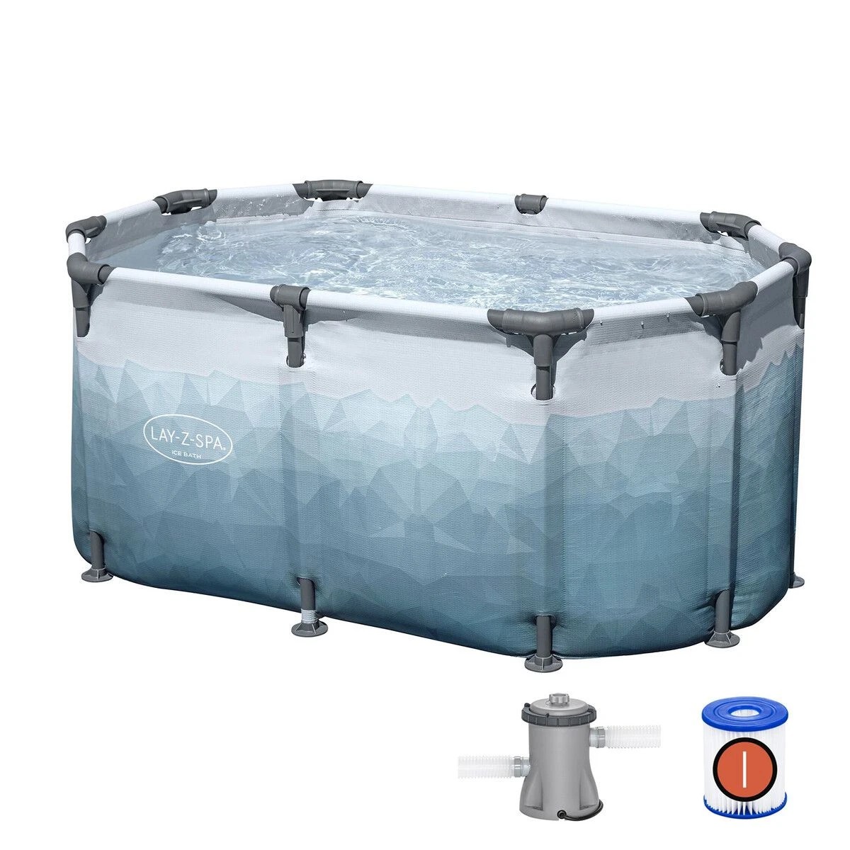 2 Bestway Bathtub Portable Freestanding Recovery Spa Ice Bath Tub Massage Athletes Cold Water Soaking Shower Outdoor, 2 of 7