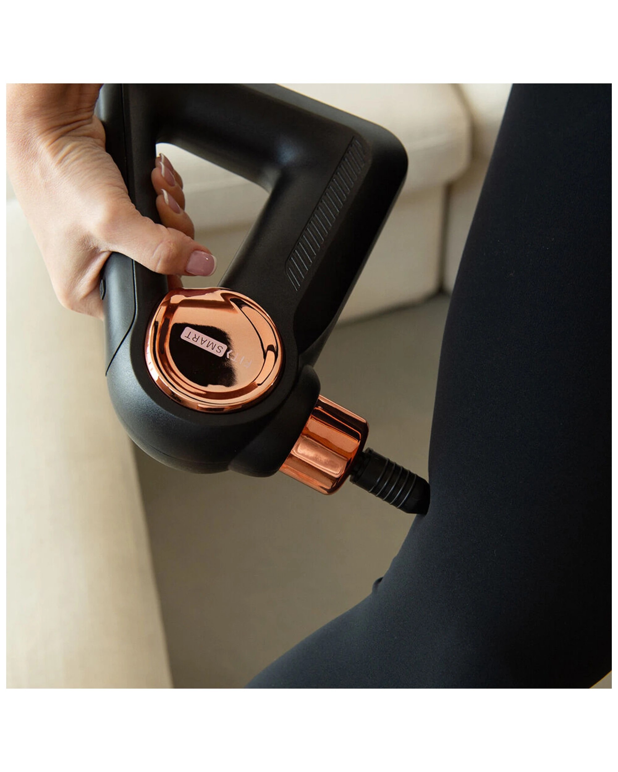 2 FitSmart Cool Pulse Pro Massage Gun 30W Cooling Head 9 Attachments 32 Speeds - Black, 2 of 9