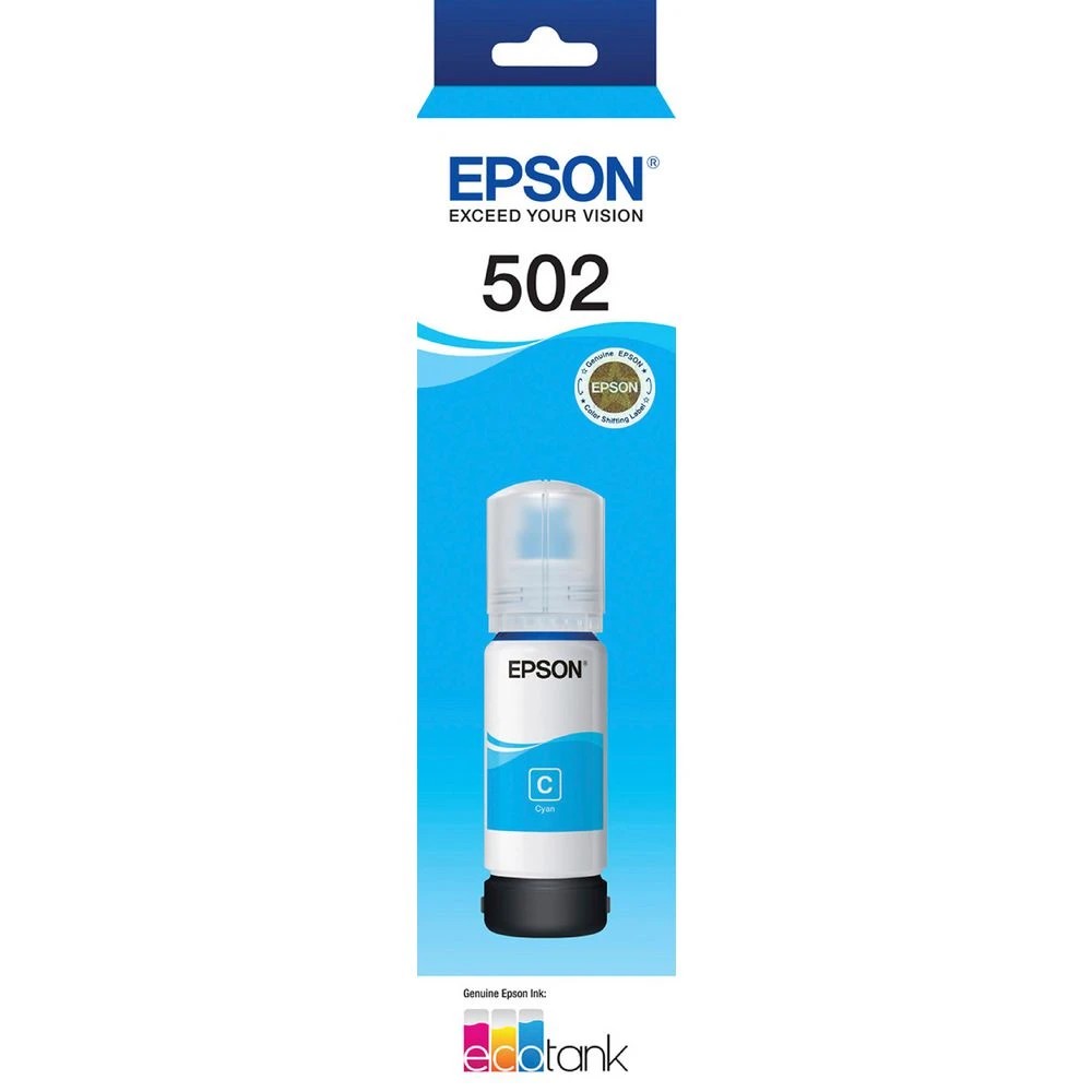 1 Epson T502 Ink Bottle Cyan, 1 of 1