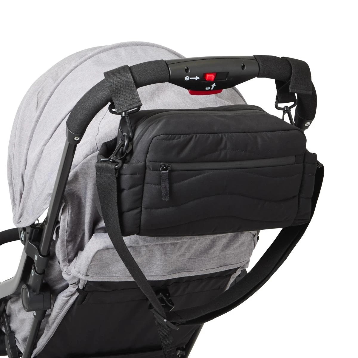 1 Quilted Stroller Caddy - Black, 1 of 10