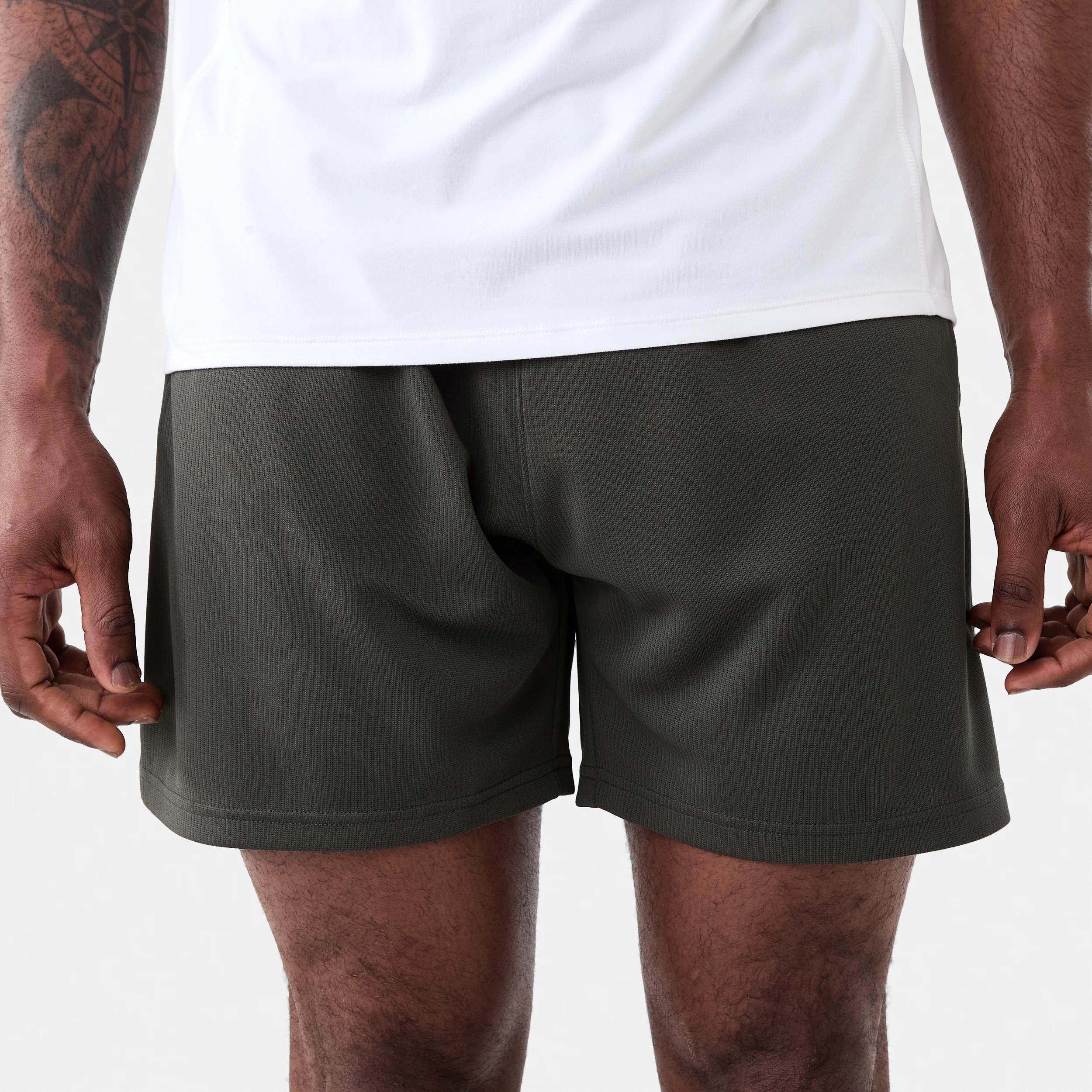 1 Active Mens Comfort Sports Shorts KHAKI GREEN, 1 of 8