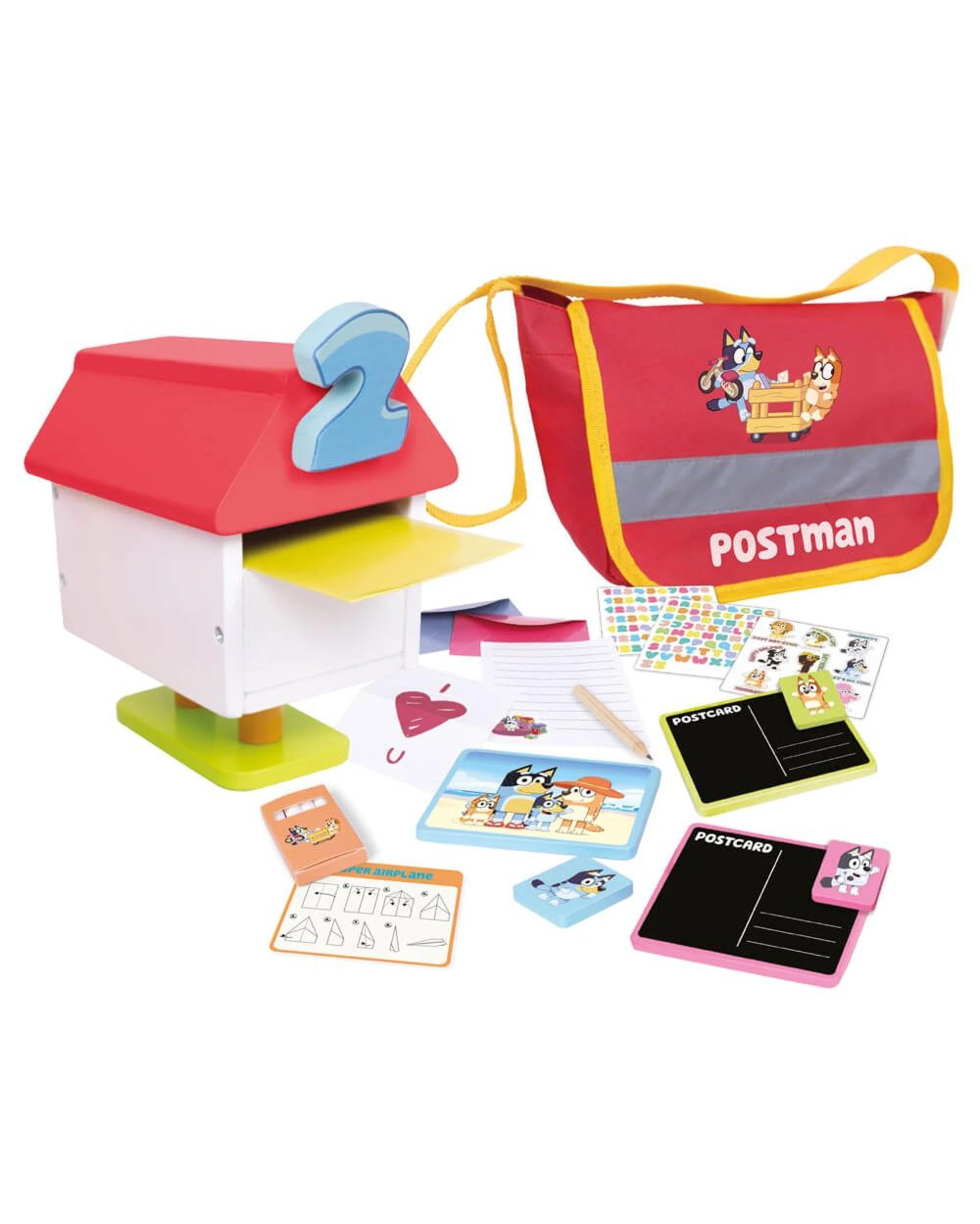 1 Bluey Wooden Postman Playset, 1 of 4