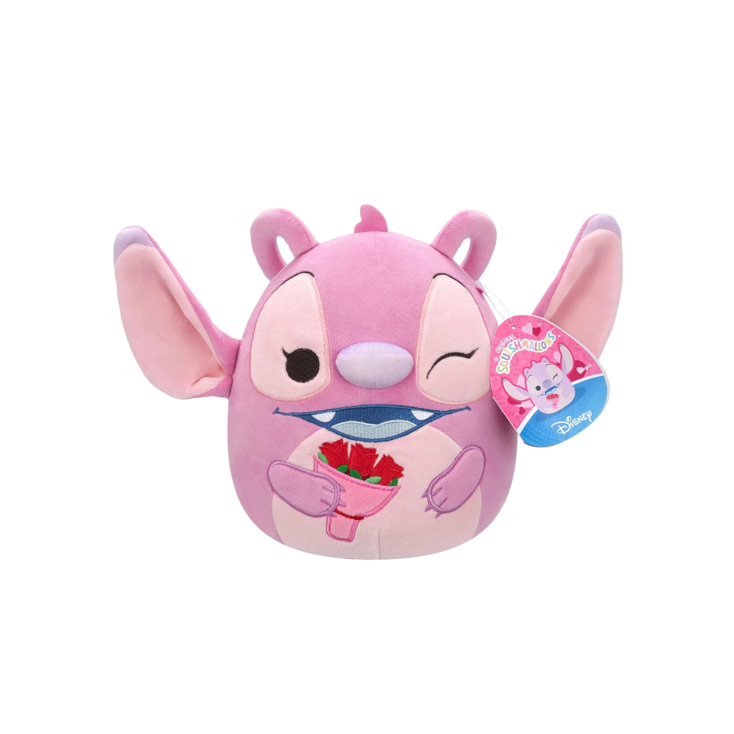 4 20cm Squishmallows Disney Stitch Valentines Day - Assorted - Multi, 4 of 5