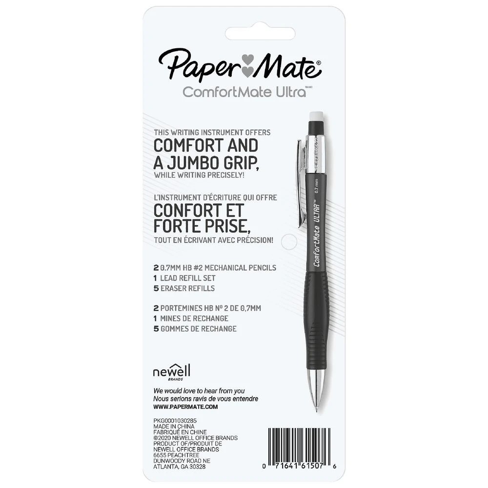 3 Paper Mate ComfortMate Ultra Mechanical Pencils 0.7mm 2 Pack, 3 of 3