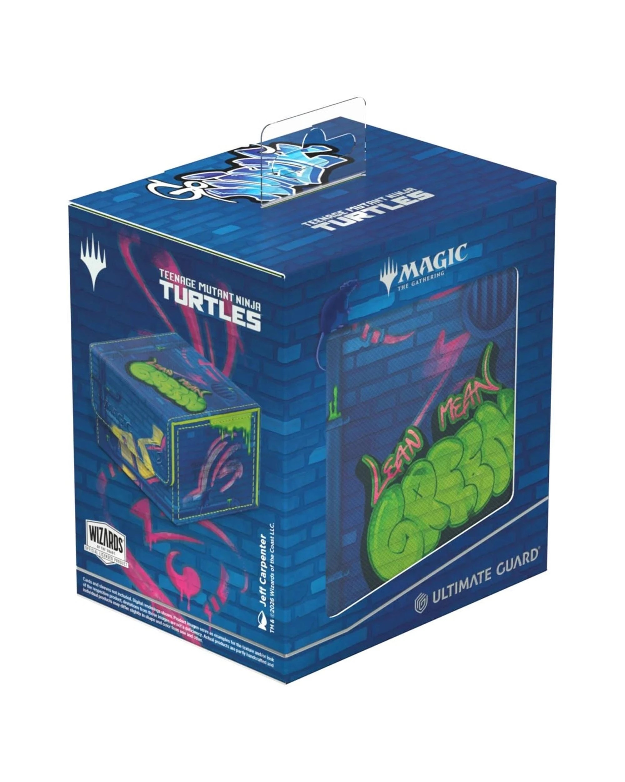 10 Ultimate Guard Magic The Gathering Teenage Mutant Ninja Turtles Sidewinder 133+ Xenoskin Sewer Walls Beck Box - Blue, 10 of 10