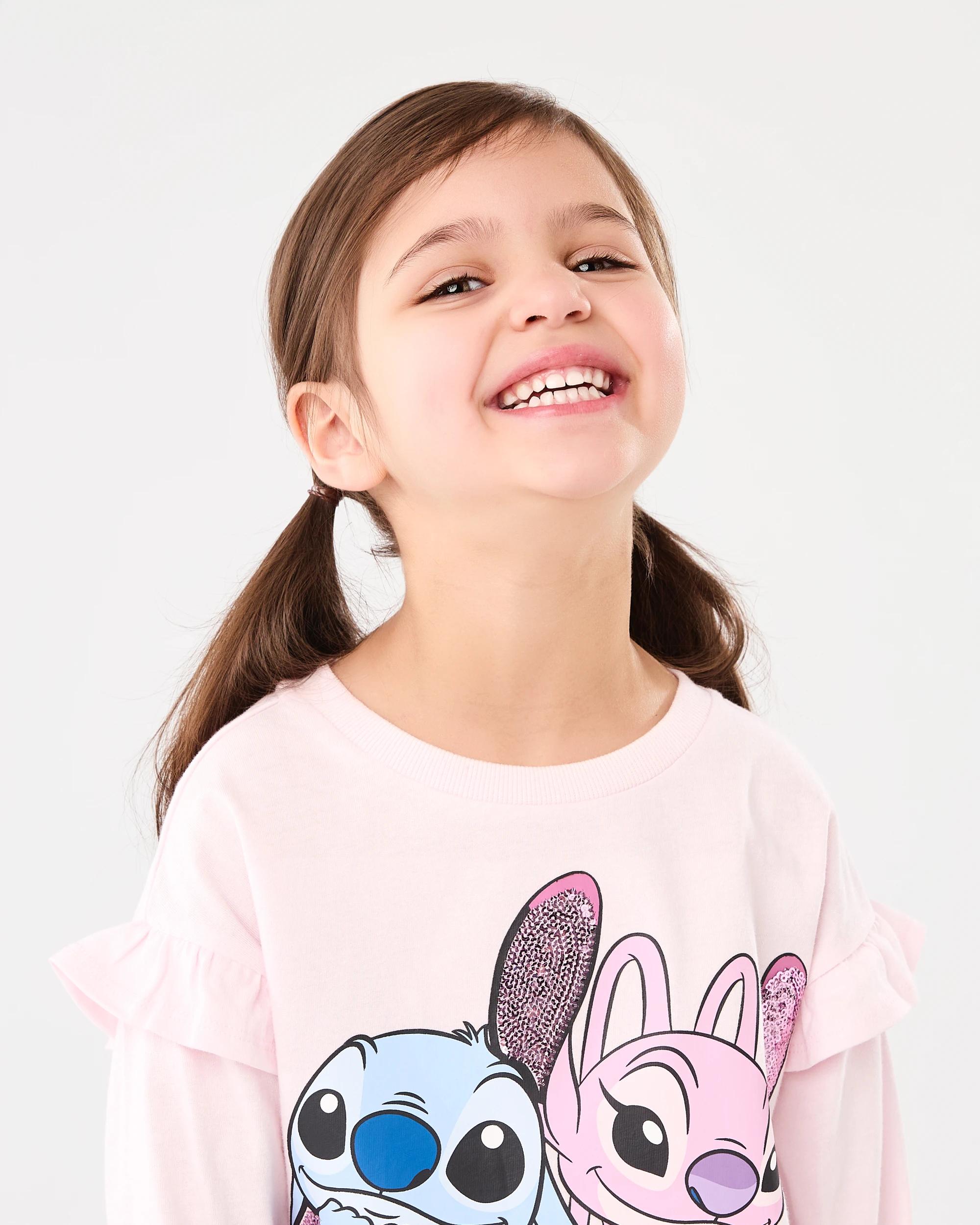 3 Disney Lilo & Stitch License Long Sleeve T-shirt Stitch, 3 of 7