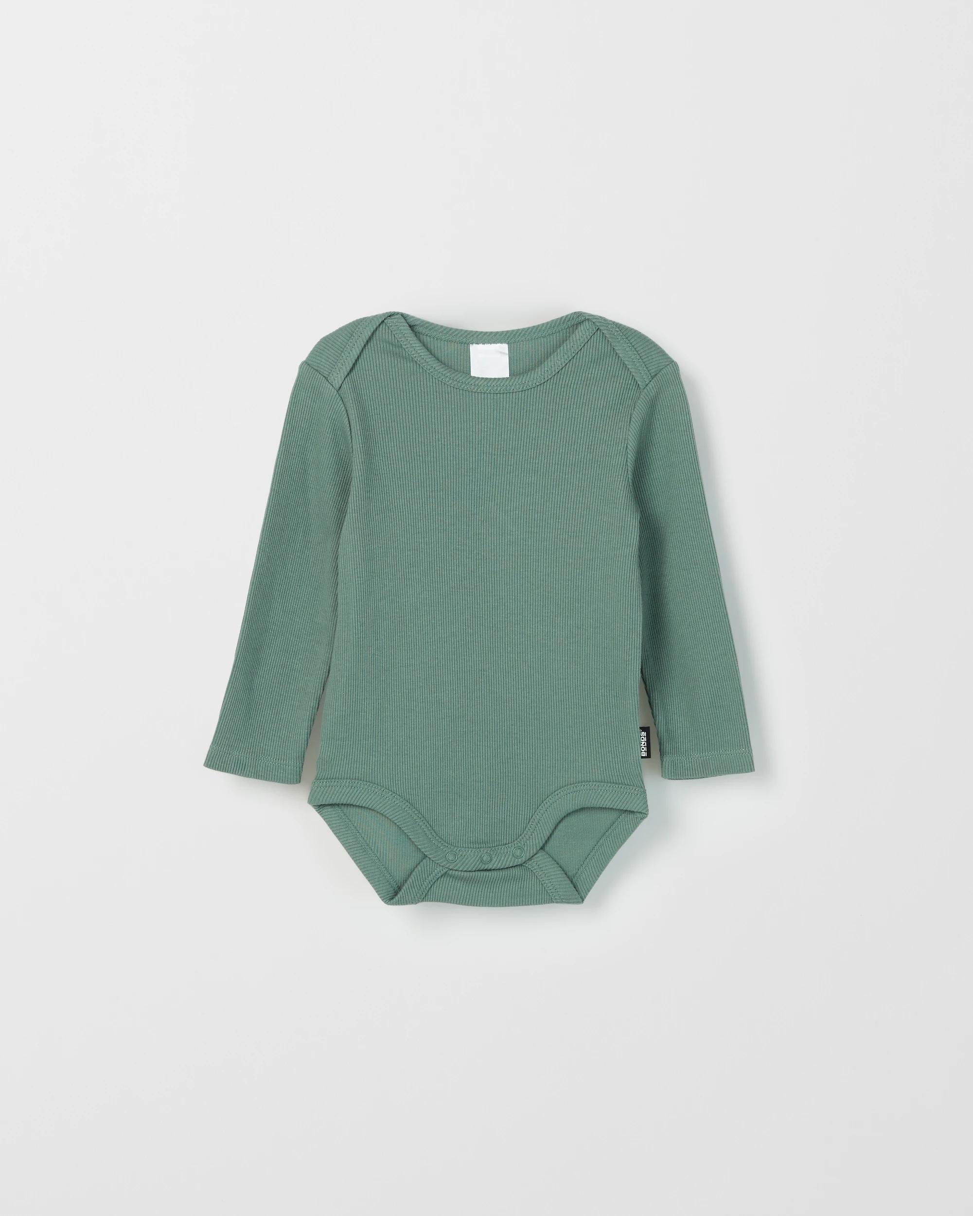 6 Bonds 3 Pack Baby Everyday Long Sleeve Ribbed Bodysuits C,K,B, 6 of 7