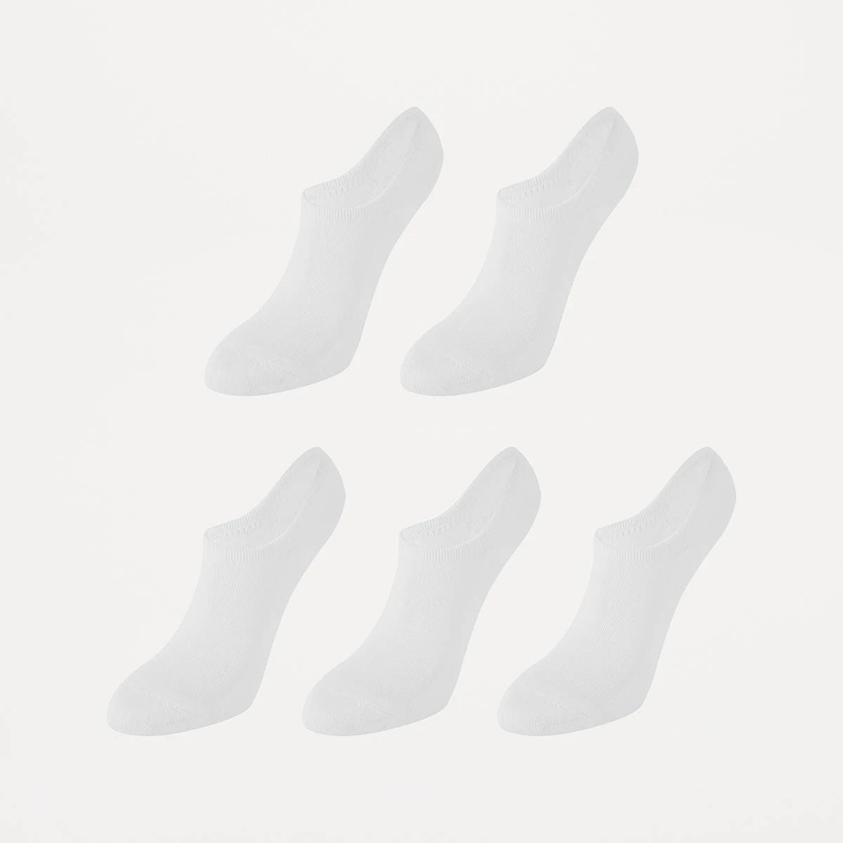 1 5 Pack Active Sneaker Socks WHITE, 1 of 3