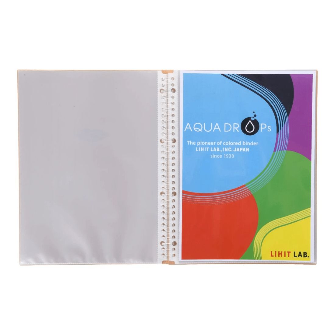 4 Aqua Drops Refillable Display Book A4 20 Pockets Vivid Beige, 4 of 4