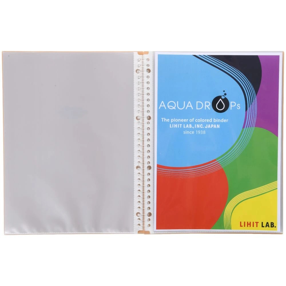 4 Aqua Drops Refillable Display Book A4 20 Pockets Vivid Beige, 4 of 4